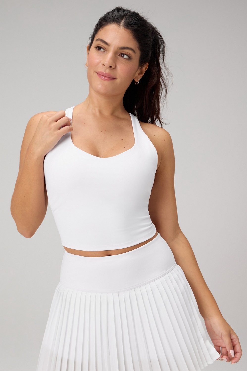 Fabletics Anywhere Cropped Built-In Bra Tank