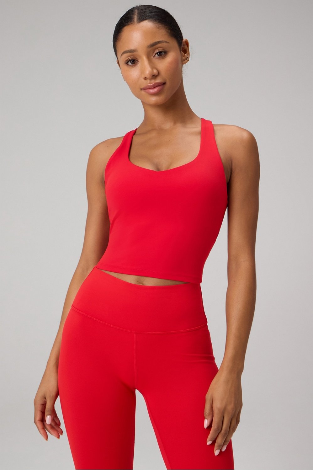 Fabletics Anywhere Cropped Built-In Bra Tank