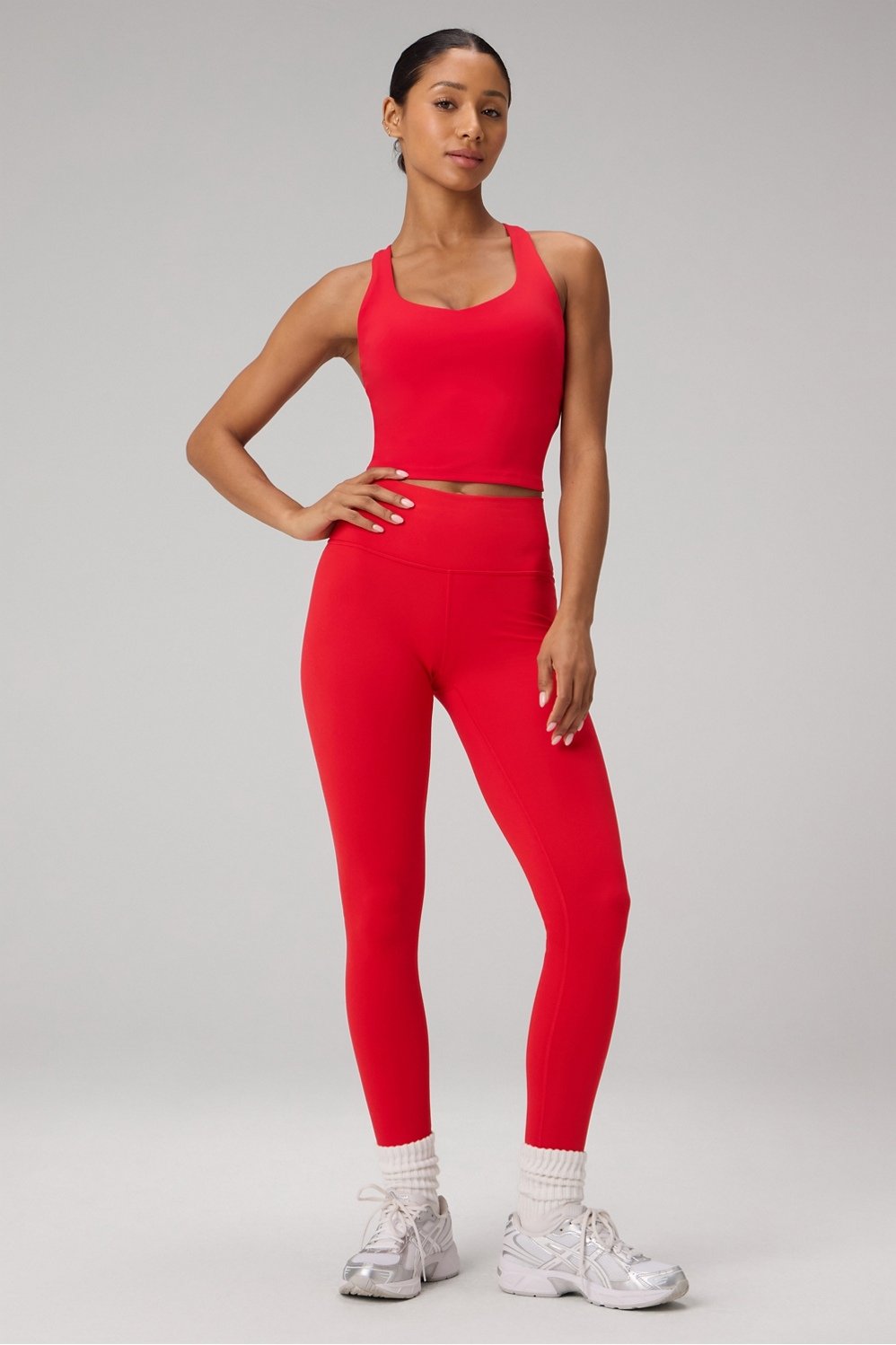 Fabletics Anywhere Cropped Built-In Bra Tank