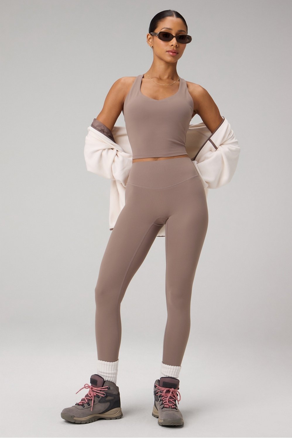 Fabletics Anywhere Cropped Built-In Bra Tank