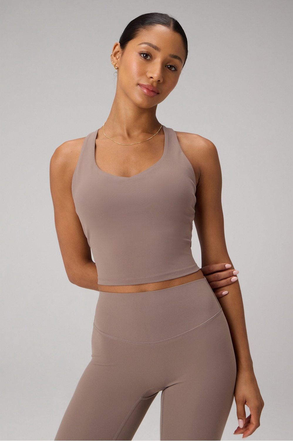 Fabletics Anywhere Cropped Built-In Bra Tank