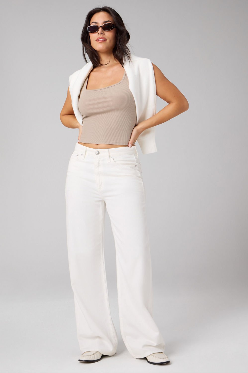 Fabletics Modal Rib Cropped Tank