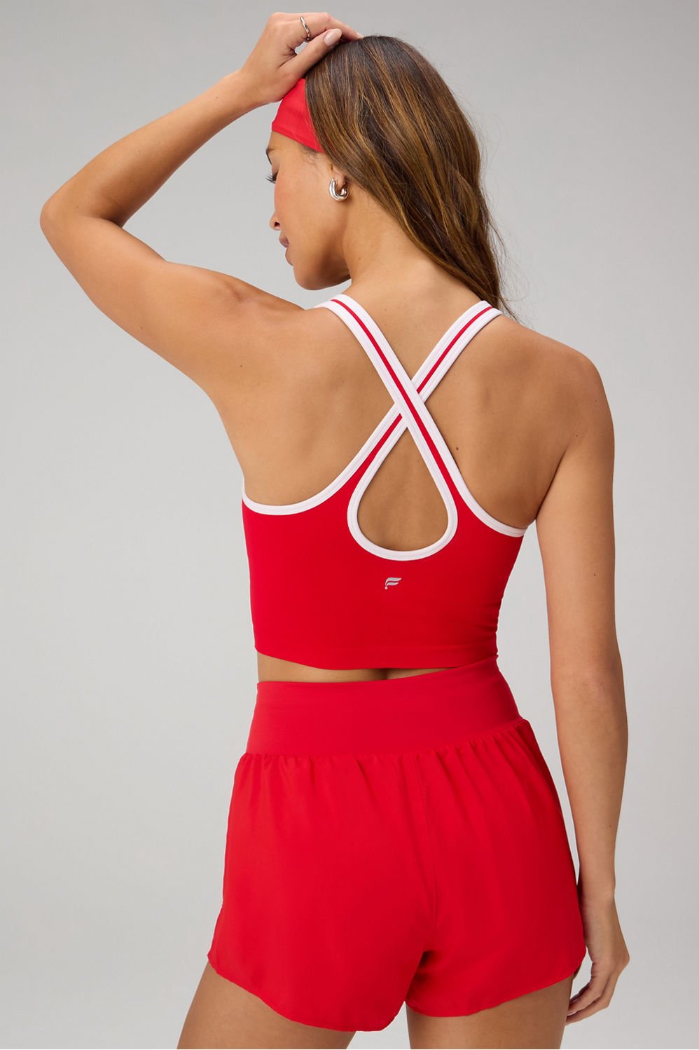 Fabletics Seamless Cropped Built-In Bra Tank