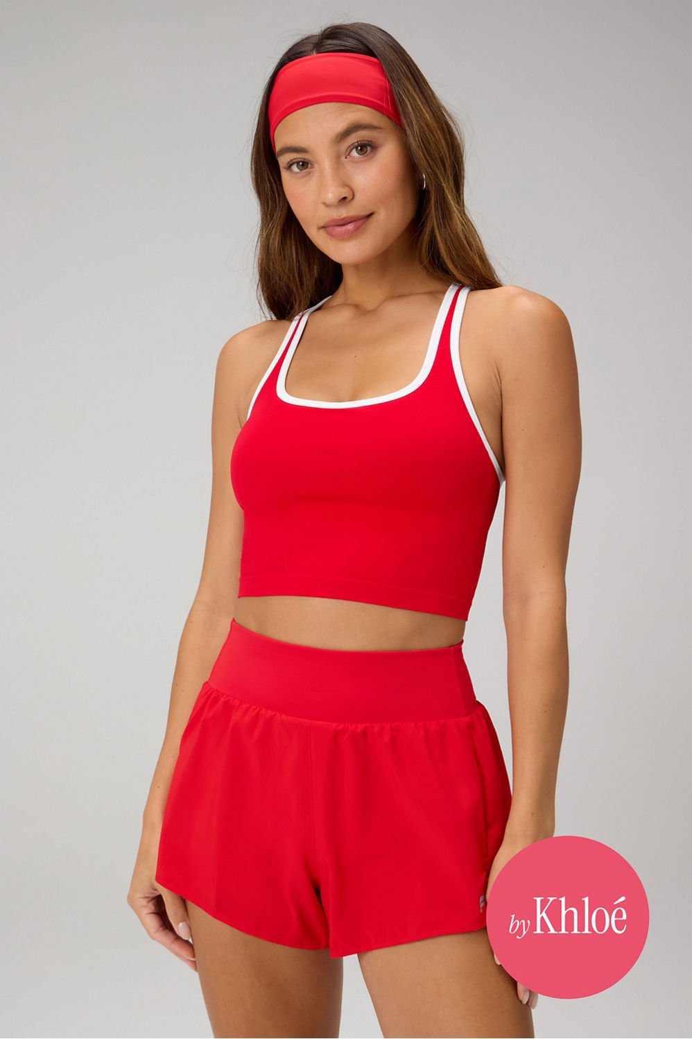 Fabletics Seamless Cropped Built-In Bra Tank