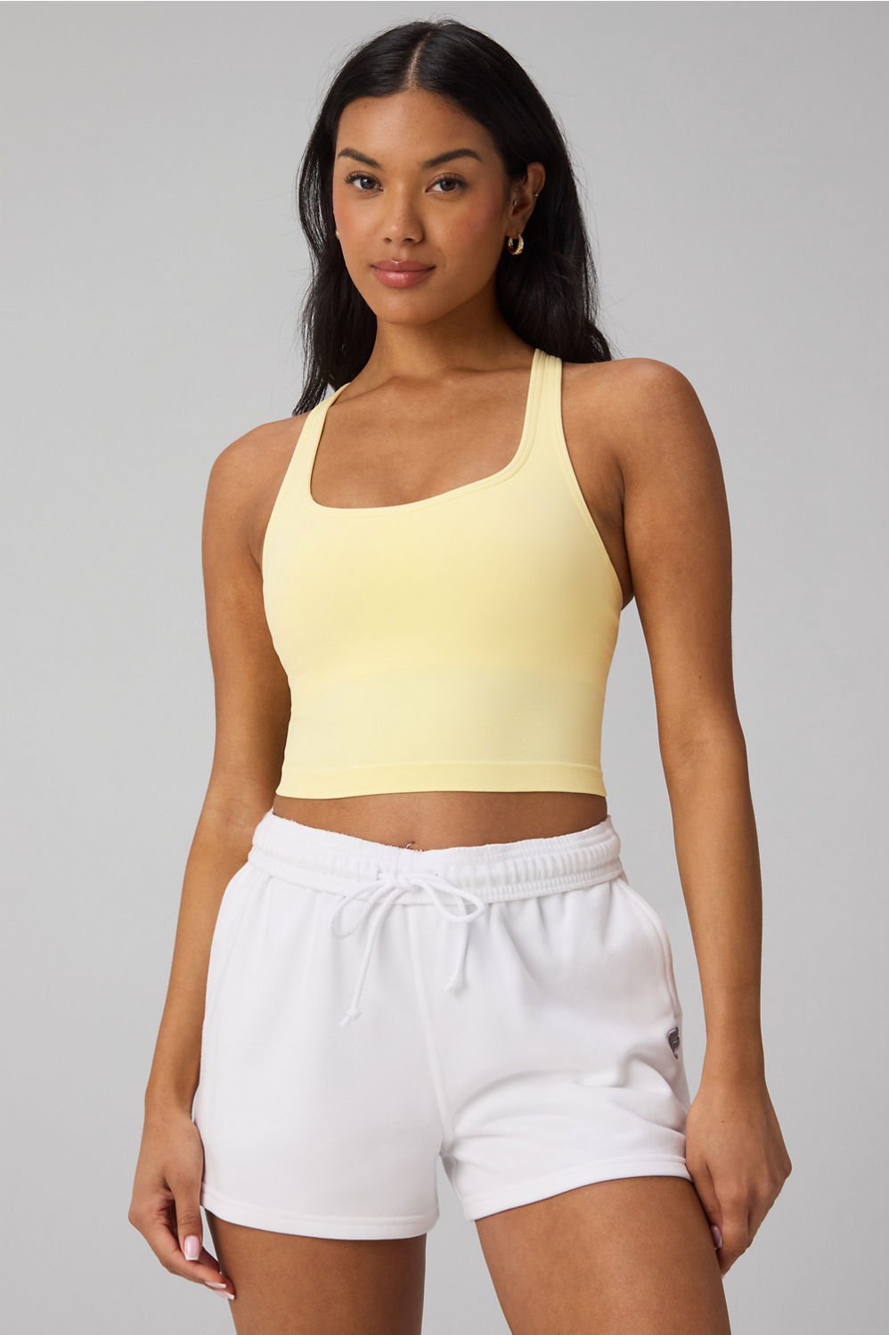 Fabletics Seamless Cropped Built-In Bra Tank