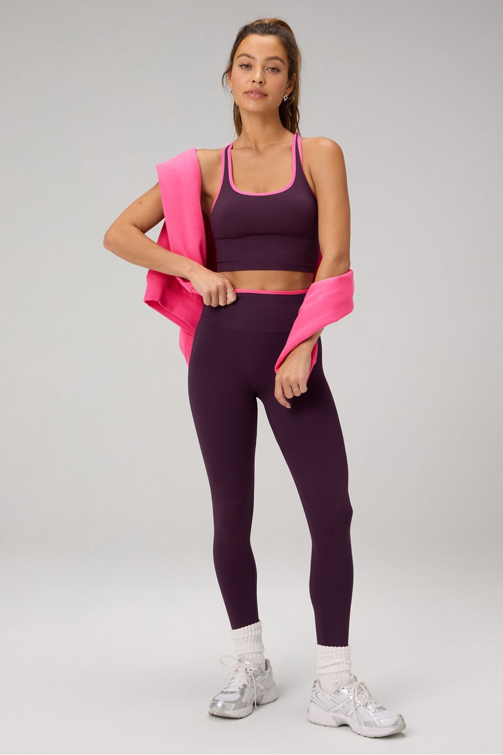 Fabletics Seamless Cropped Built-In Bra Tank