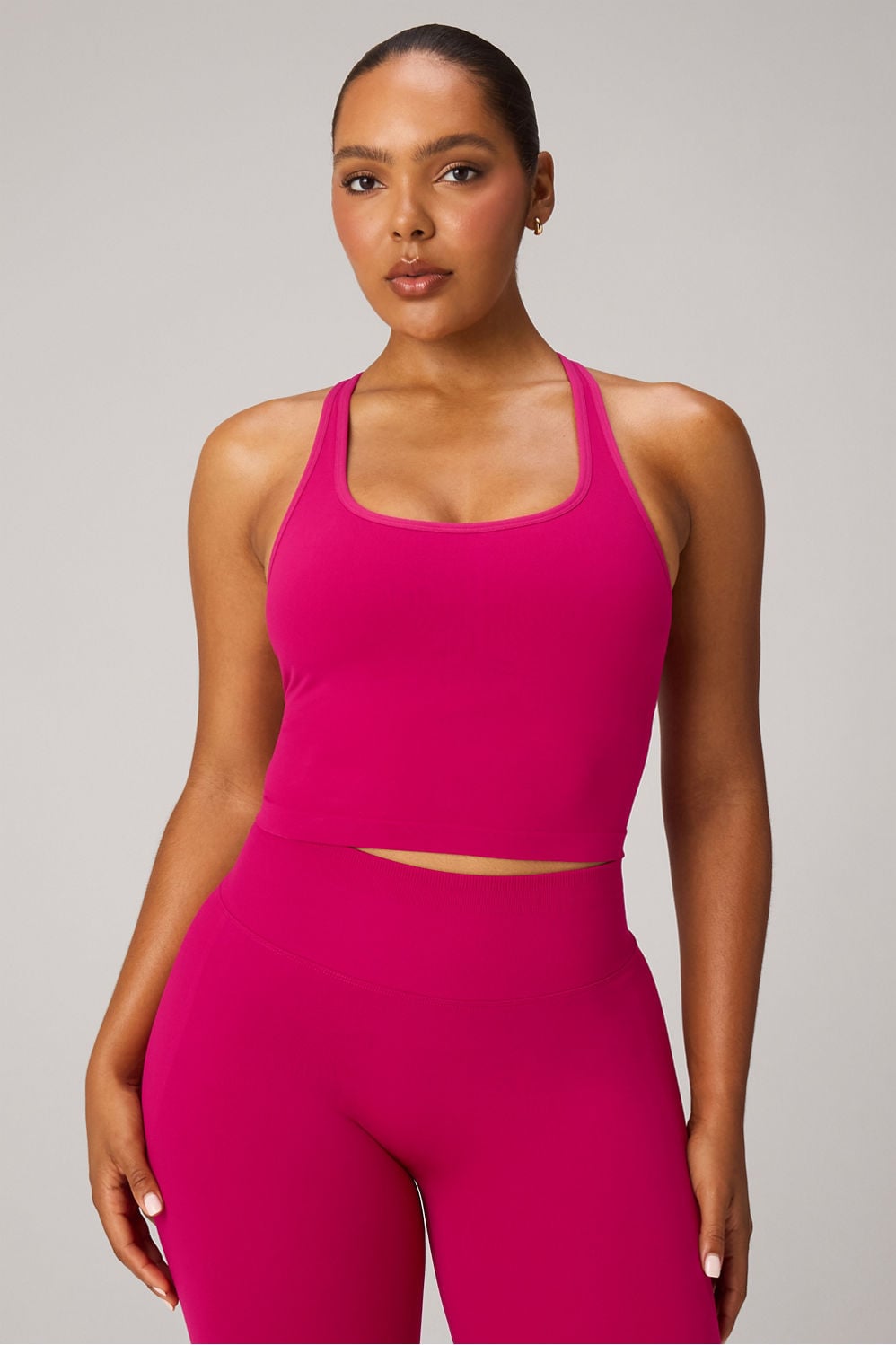 Fabletics Seamless Cropped Built-In Bra Tank
