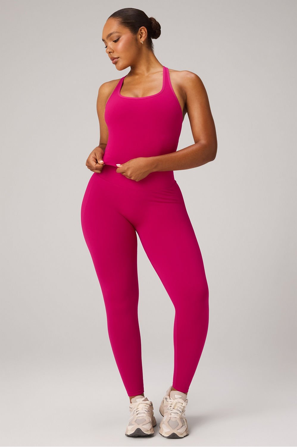 Fabletics Seamless Cropped Built-In Bra Tank