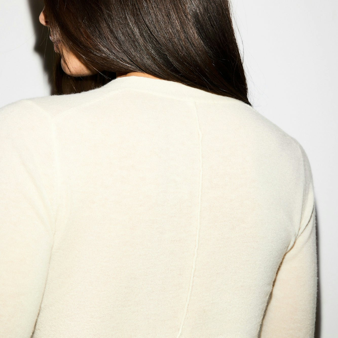 Skims Featherweight Cashmere Cardigan Egret