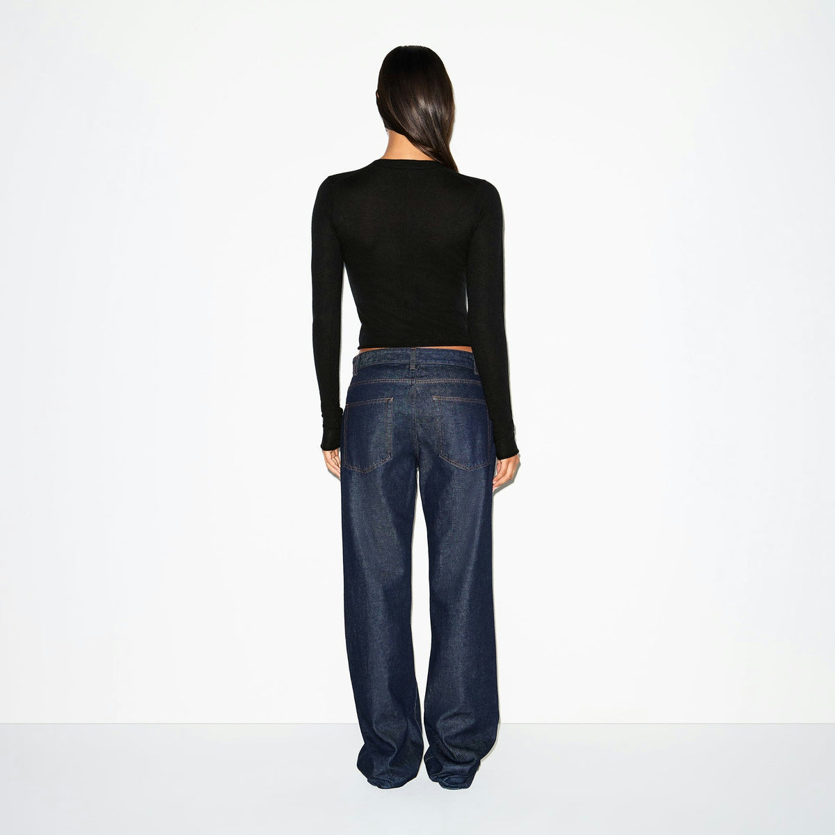 Skims Featherweight Cashmere Cardigan Onyx