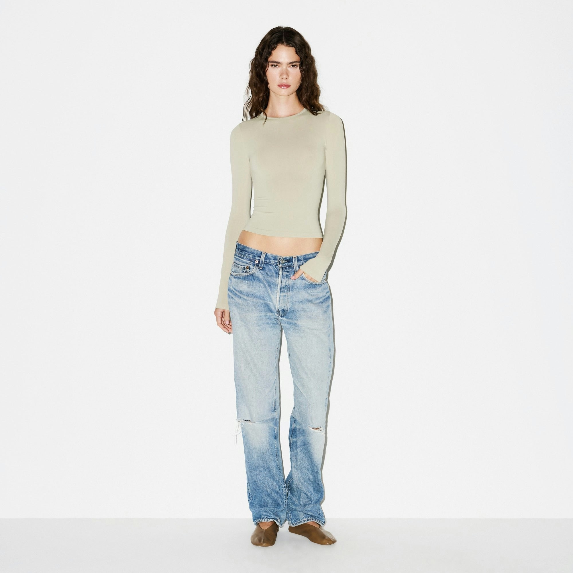 SOFT SMOOTHING SEAMLESS LONG SLEEVE T-SHIRT