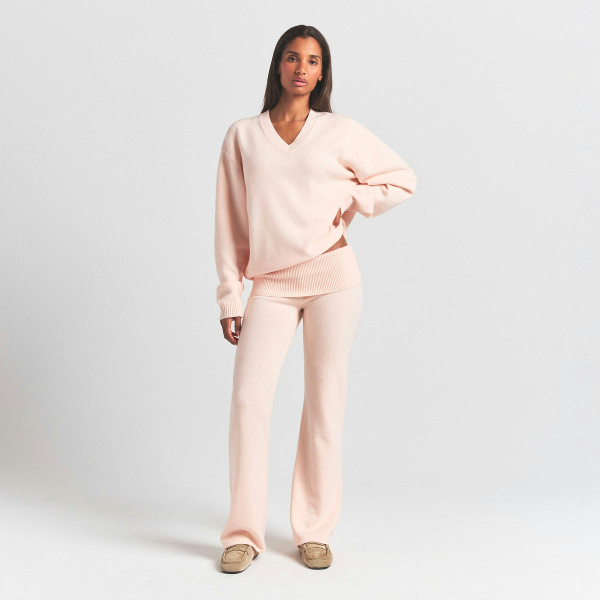 Skims Sweater Knits Pullover V Neck Primrose