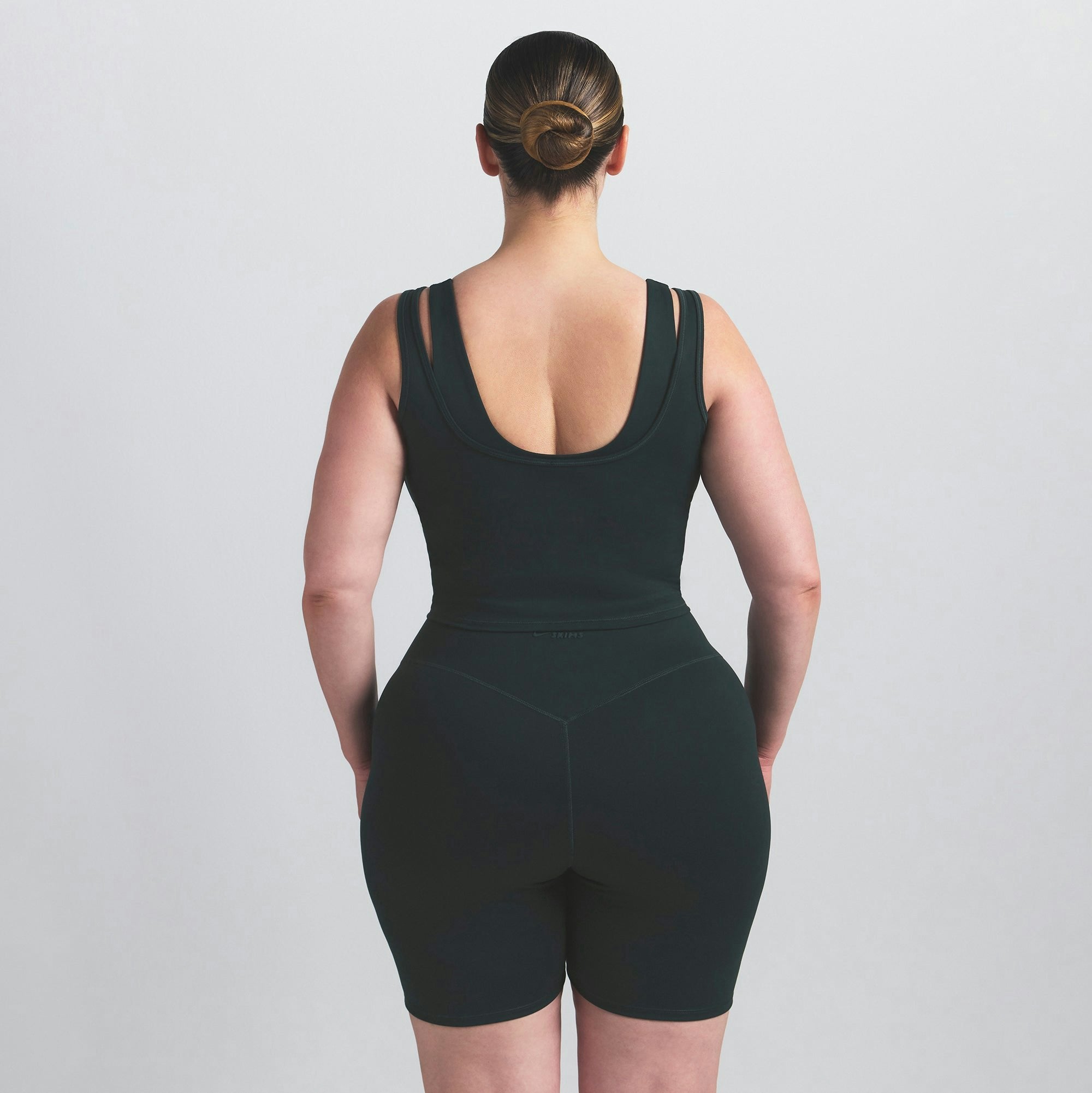 Skims Nikeskims Matte Double Strap Scoop Tank Dark Teal
