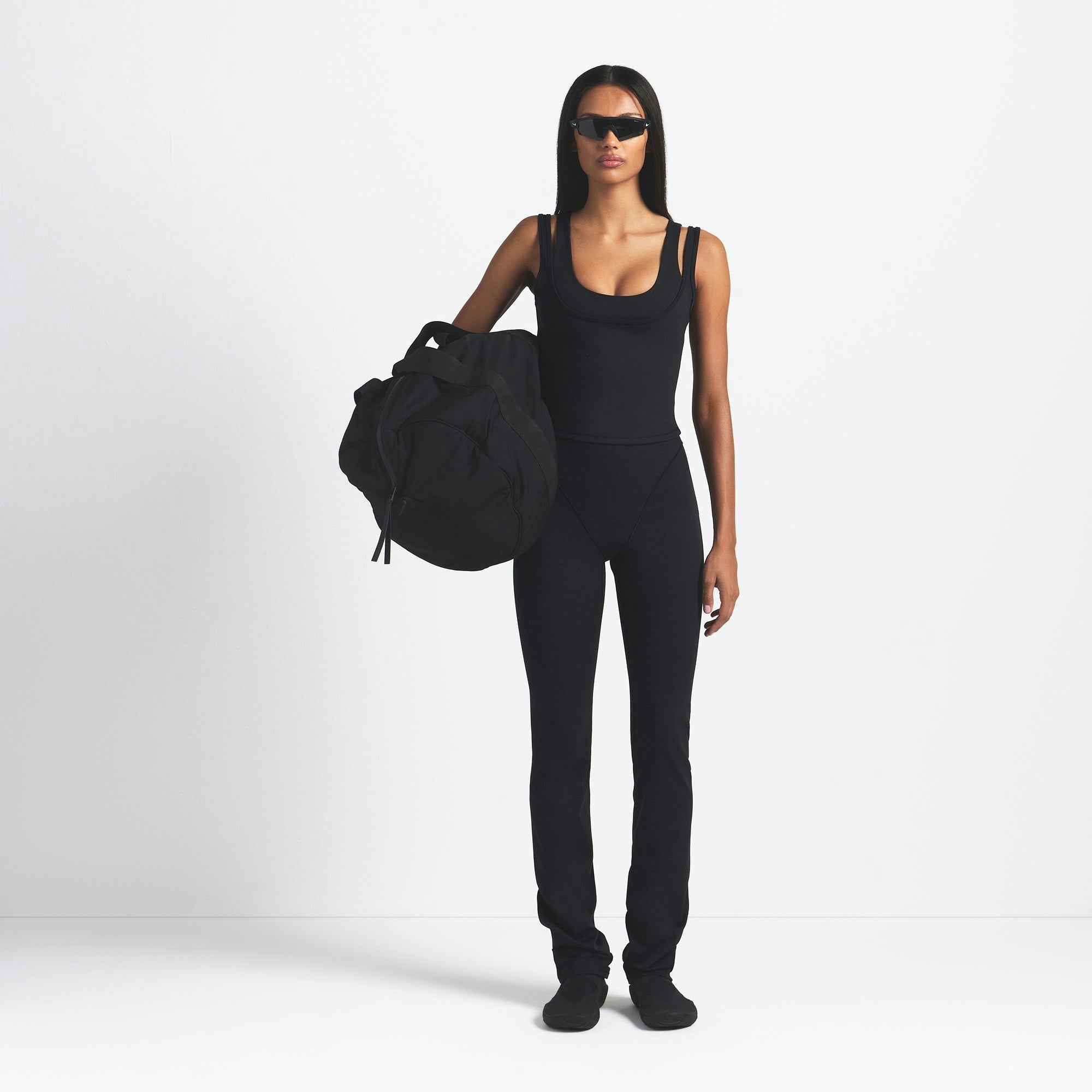 Skims Nikeskims Matte Double Strap Scoop Tank Obsidian