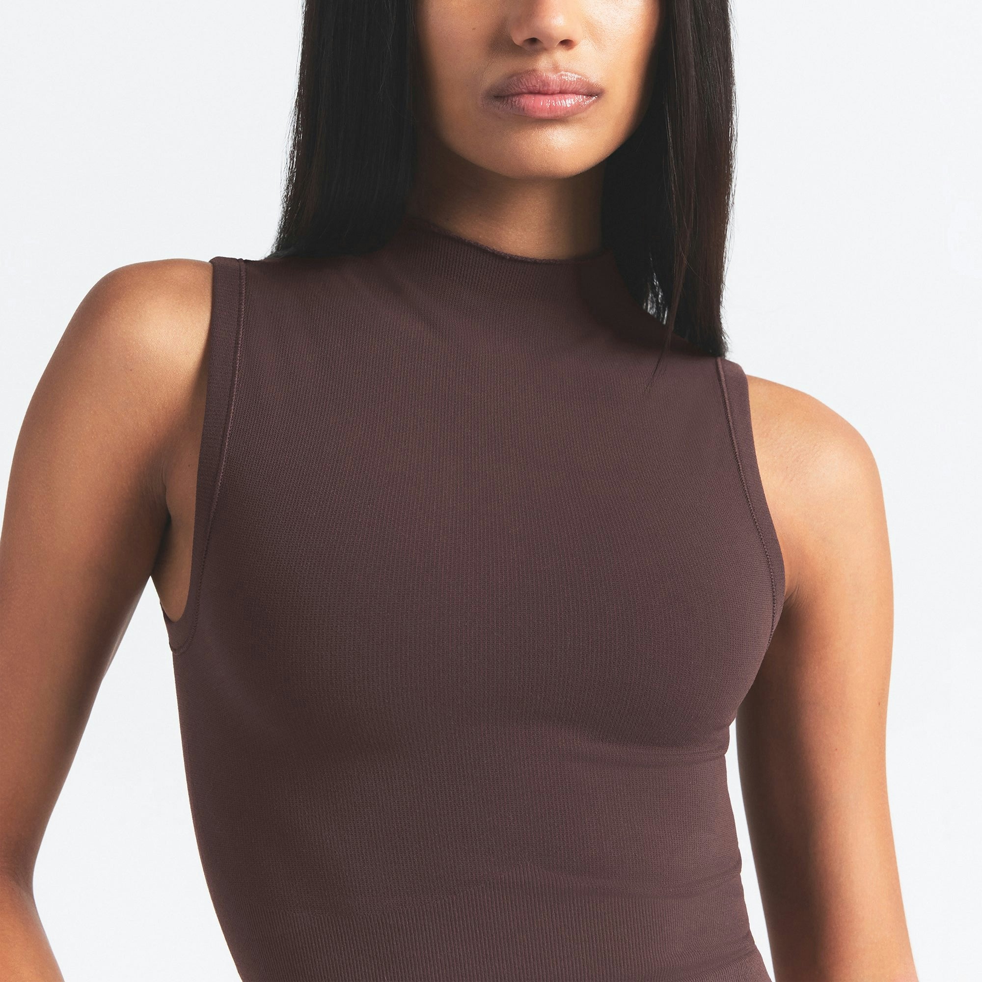 Skims Nikeskims Vintage Seamless Mock Neck Bra Top Phoenix