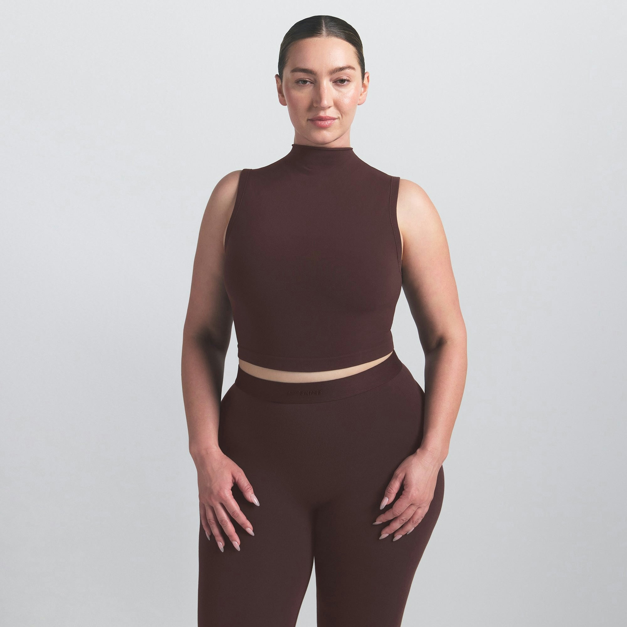 Skims Nikeskims Vintage Seamless Mock Neck Bra Top Phoenix