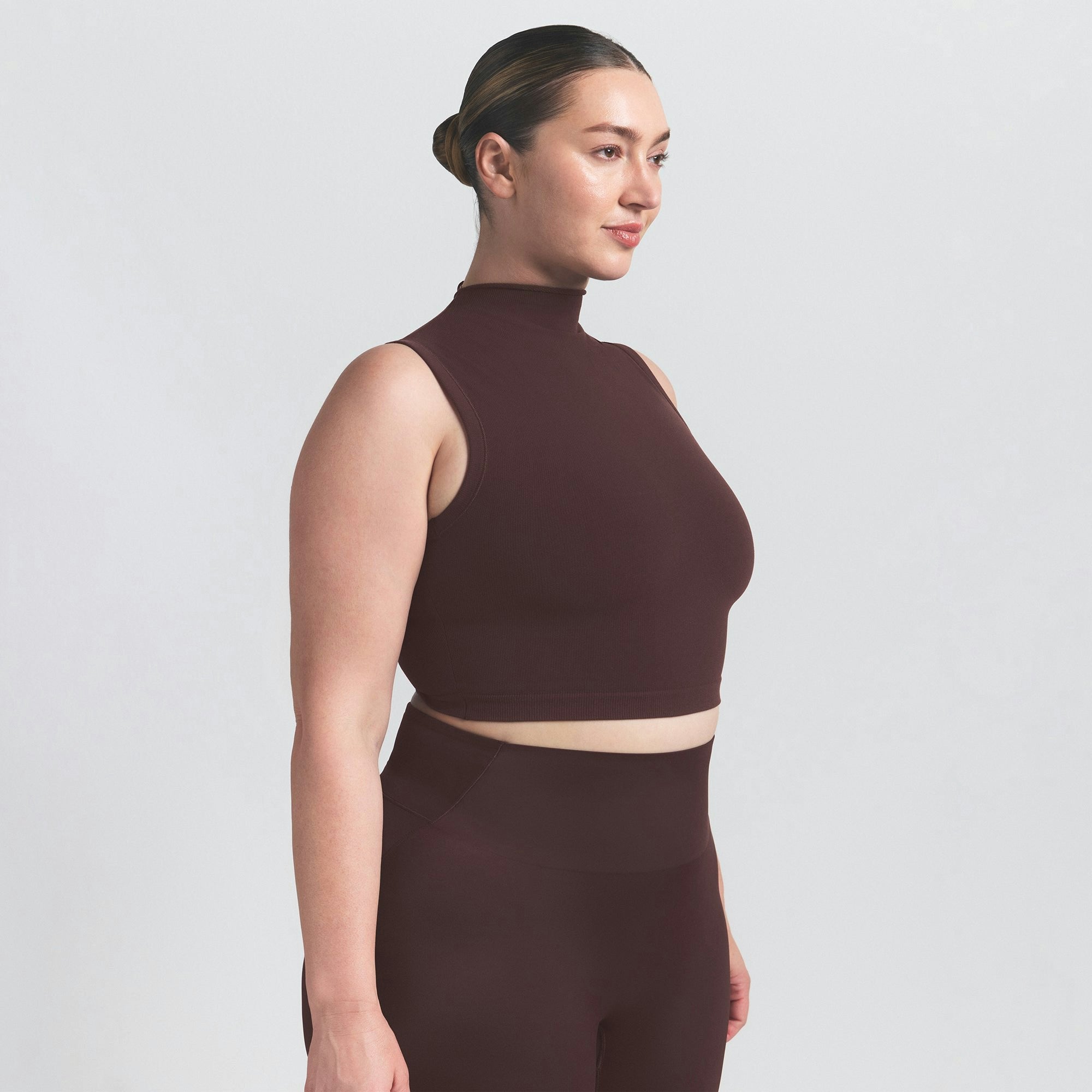 Skims Nikeskims Vintage Seamless Mock Neck Bra Top Phoenix