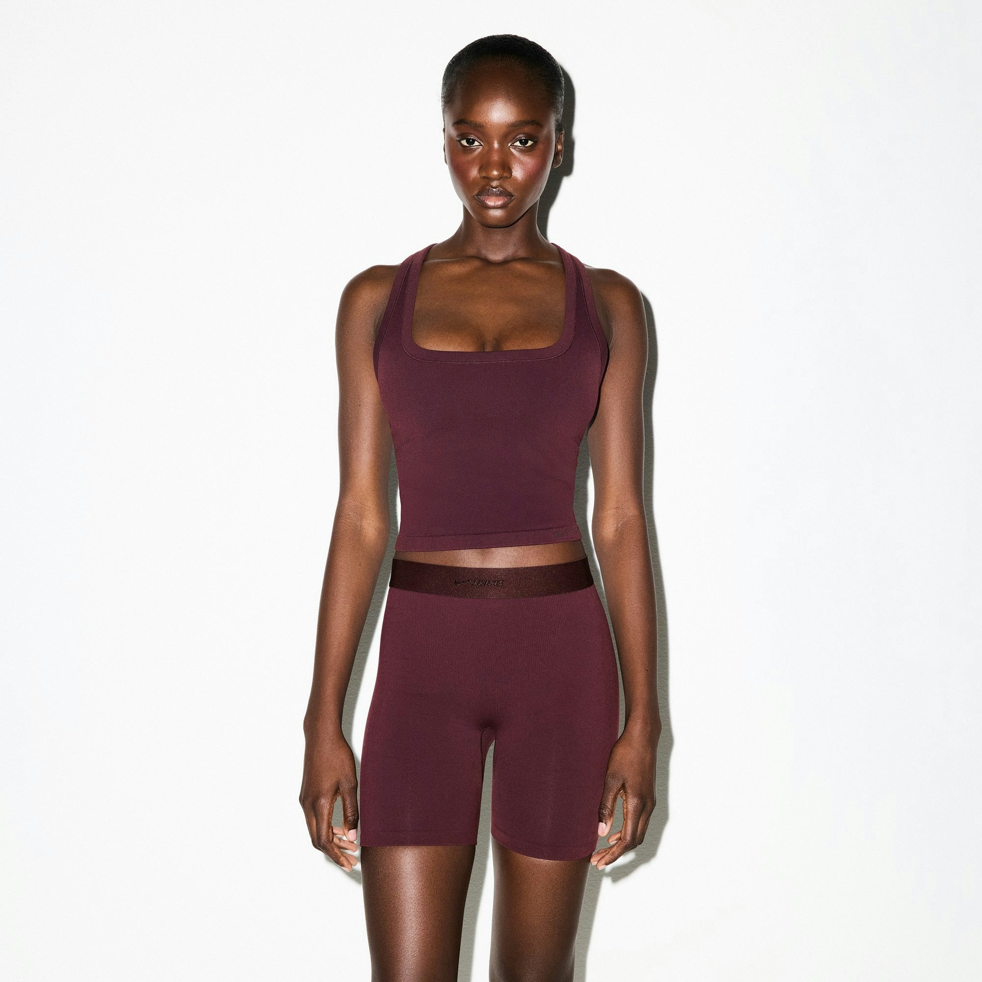 Skims Nikeskims Vintage Seamless Racer Back Tank Currant