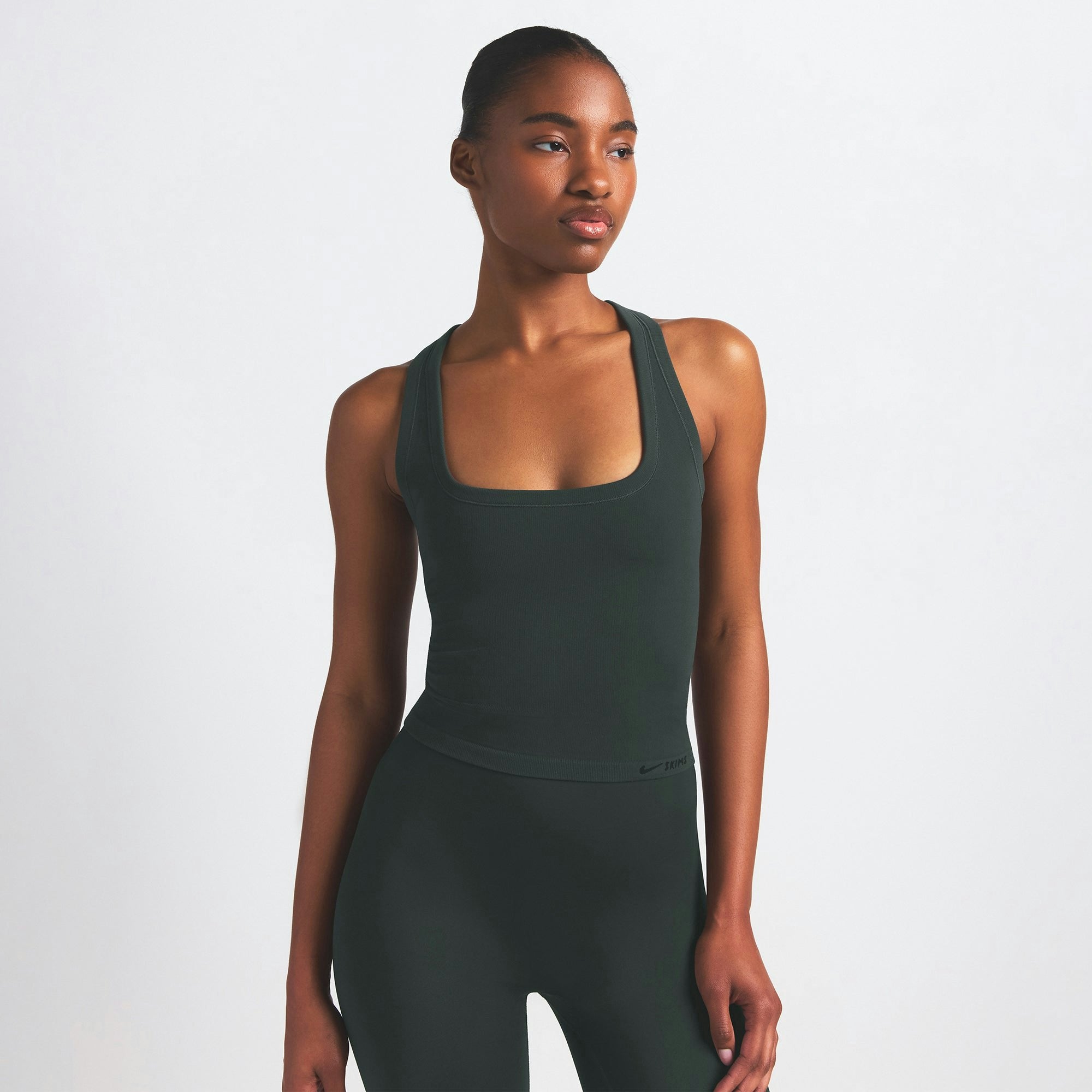 Skims Nikeskims Vintage Seamless Racer Back Tank Dark Teal