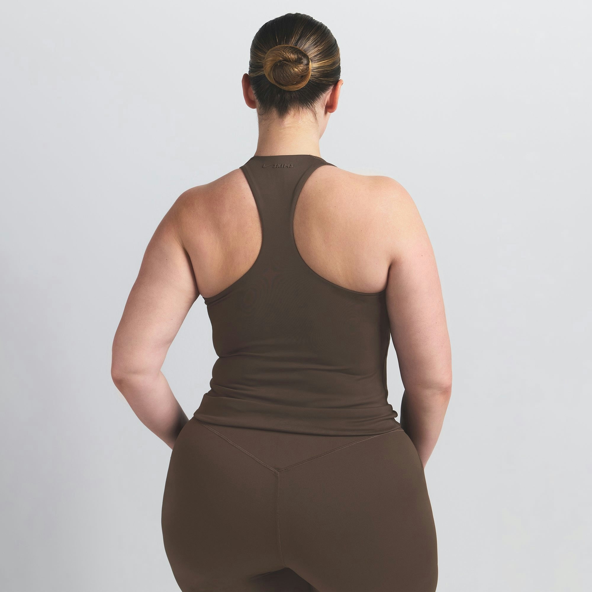 Skims Nikeskims Matte Racer Back Tank Dark Sepia