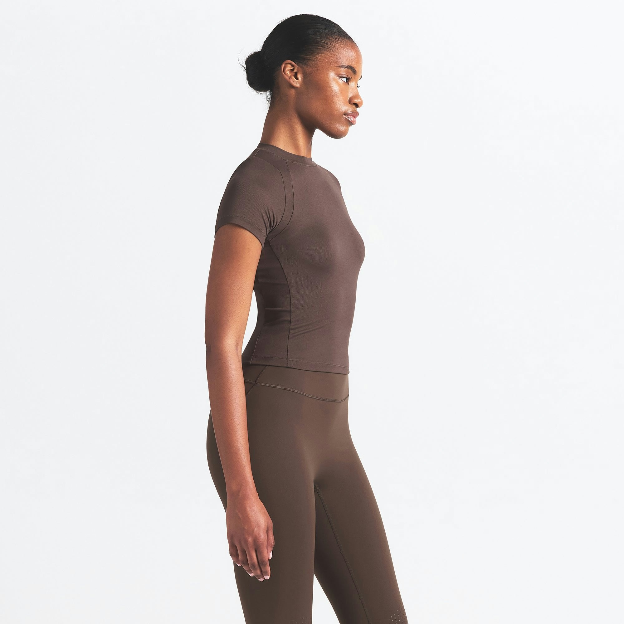 Skims Nikeskims Airy Baby Tee Dark Sepia