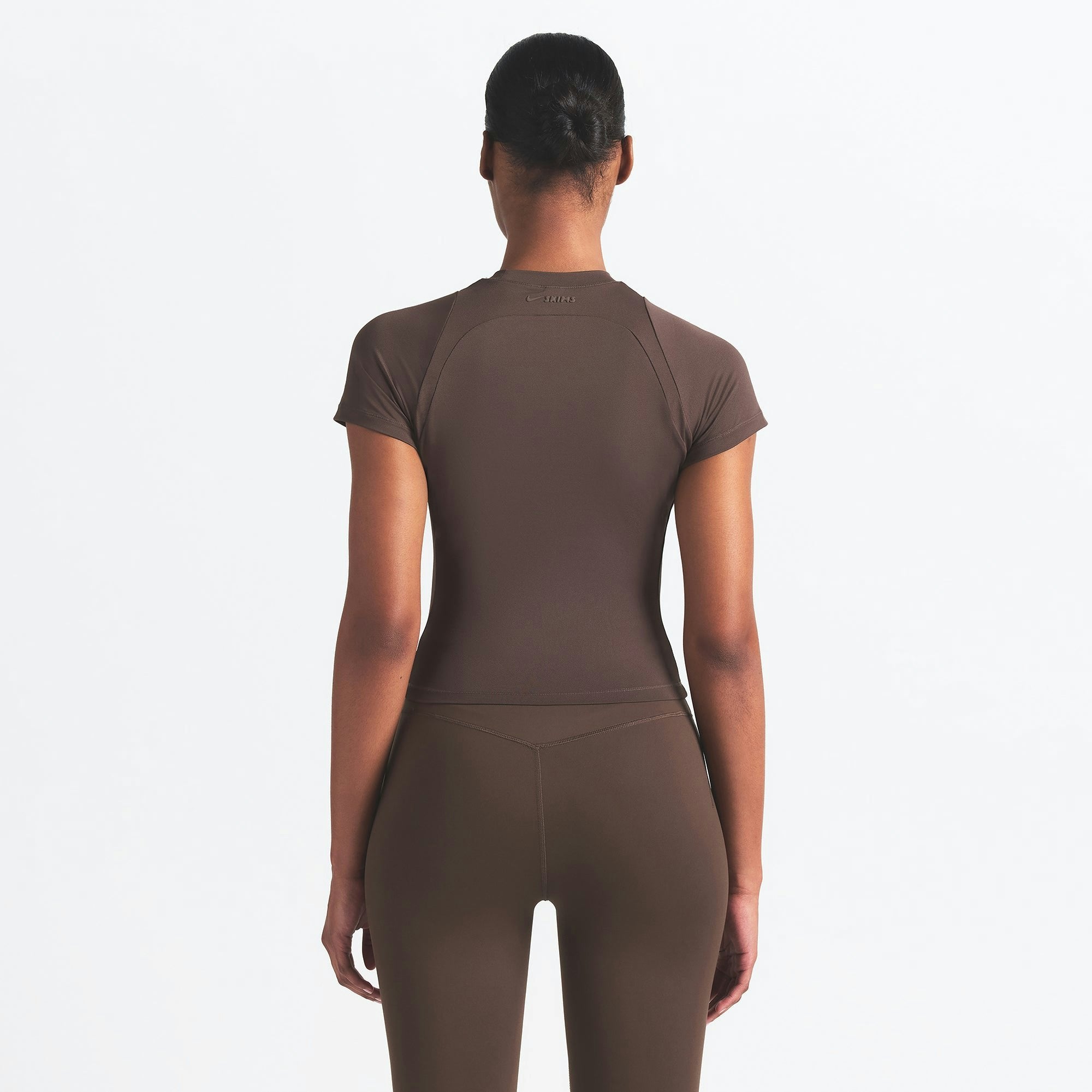 Skims Nikeskims Airy Baby Tee Dark Sepia