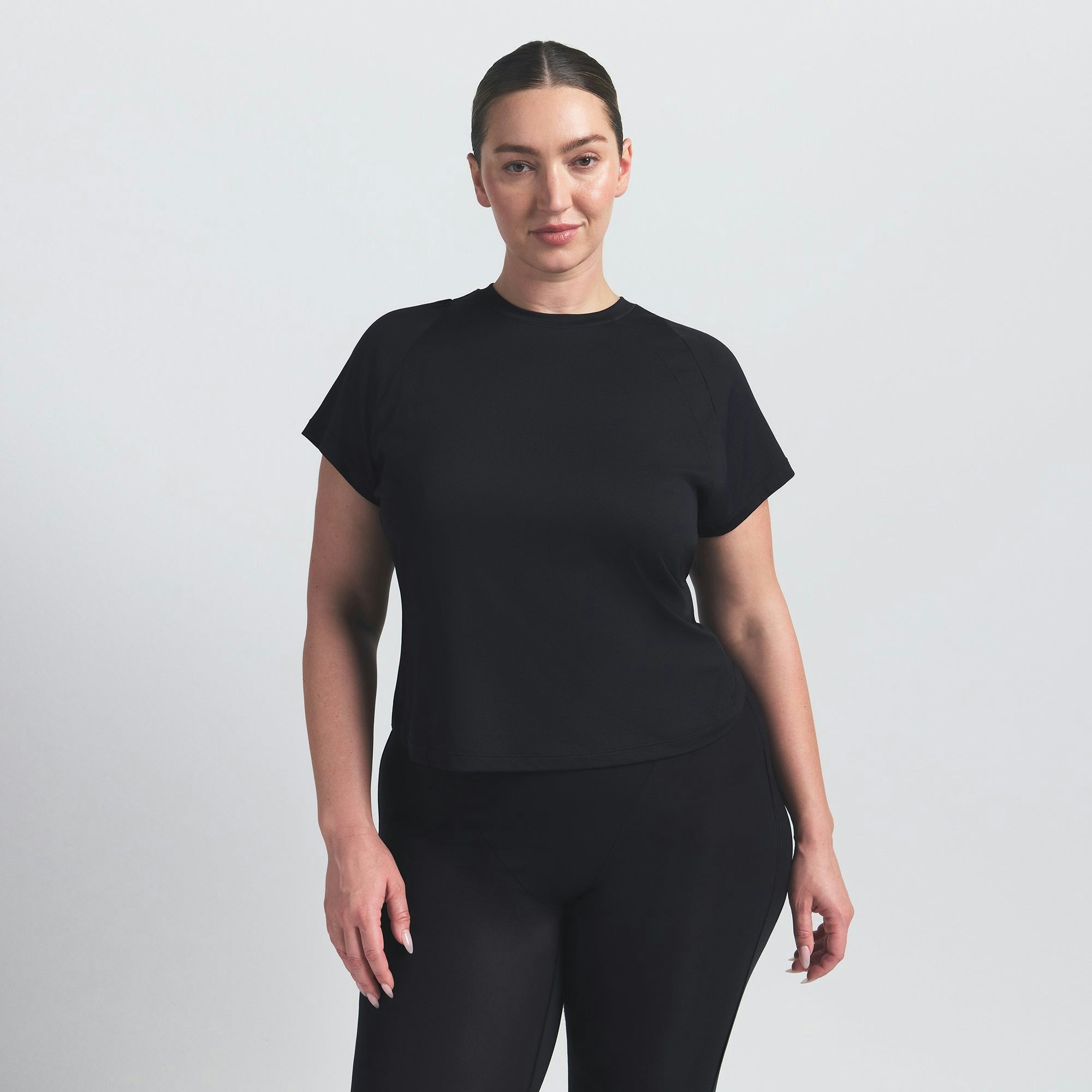 Skims Nikeskims Airy Baby Tee Obsidian