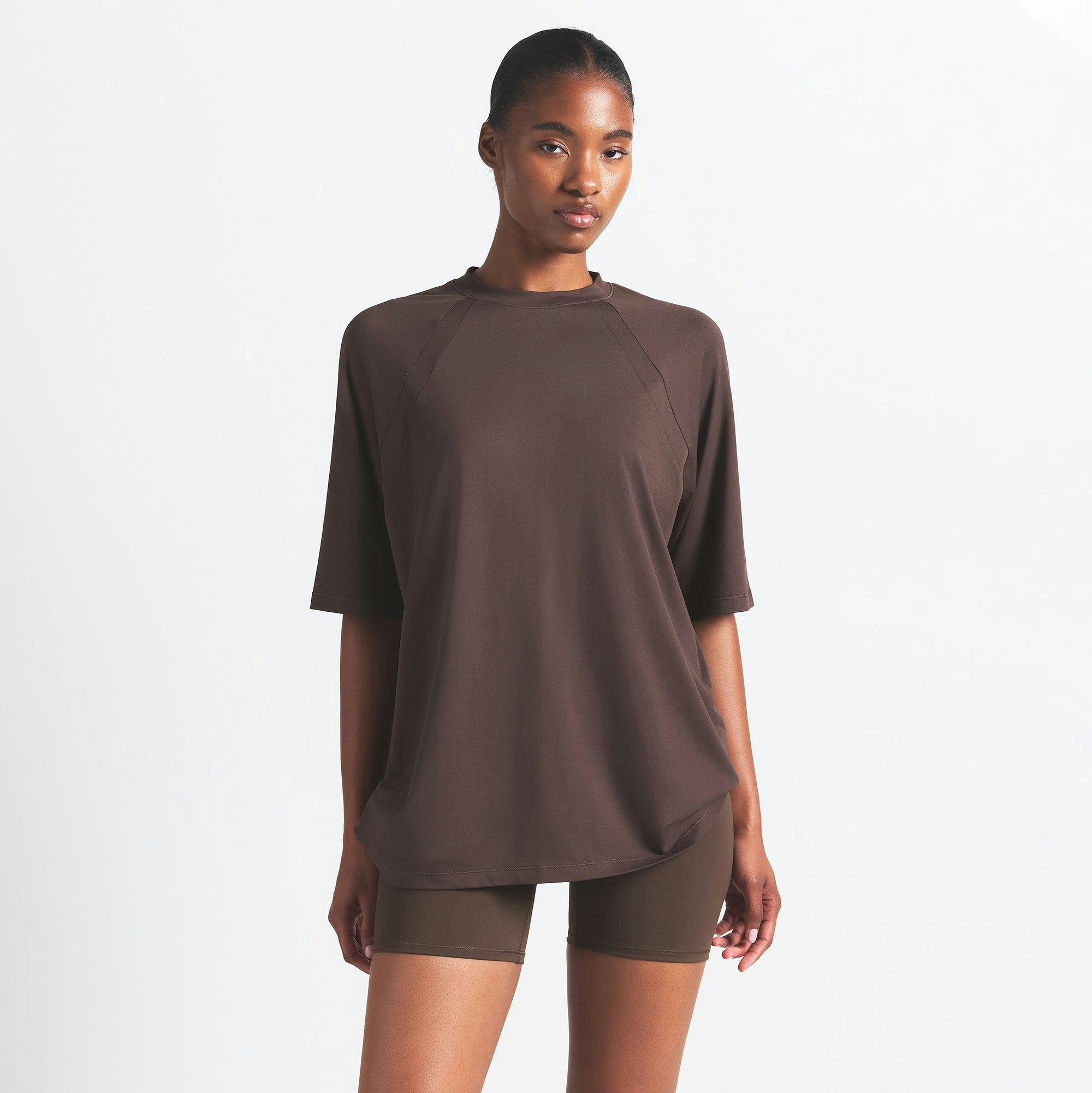 Skims Nikeskims Airy Oversized Tee Dark Sepia
