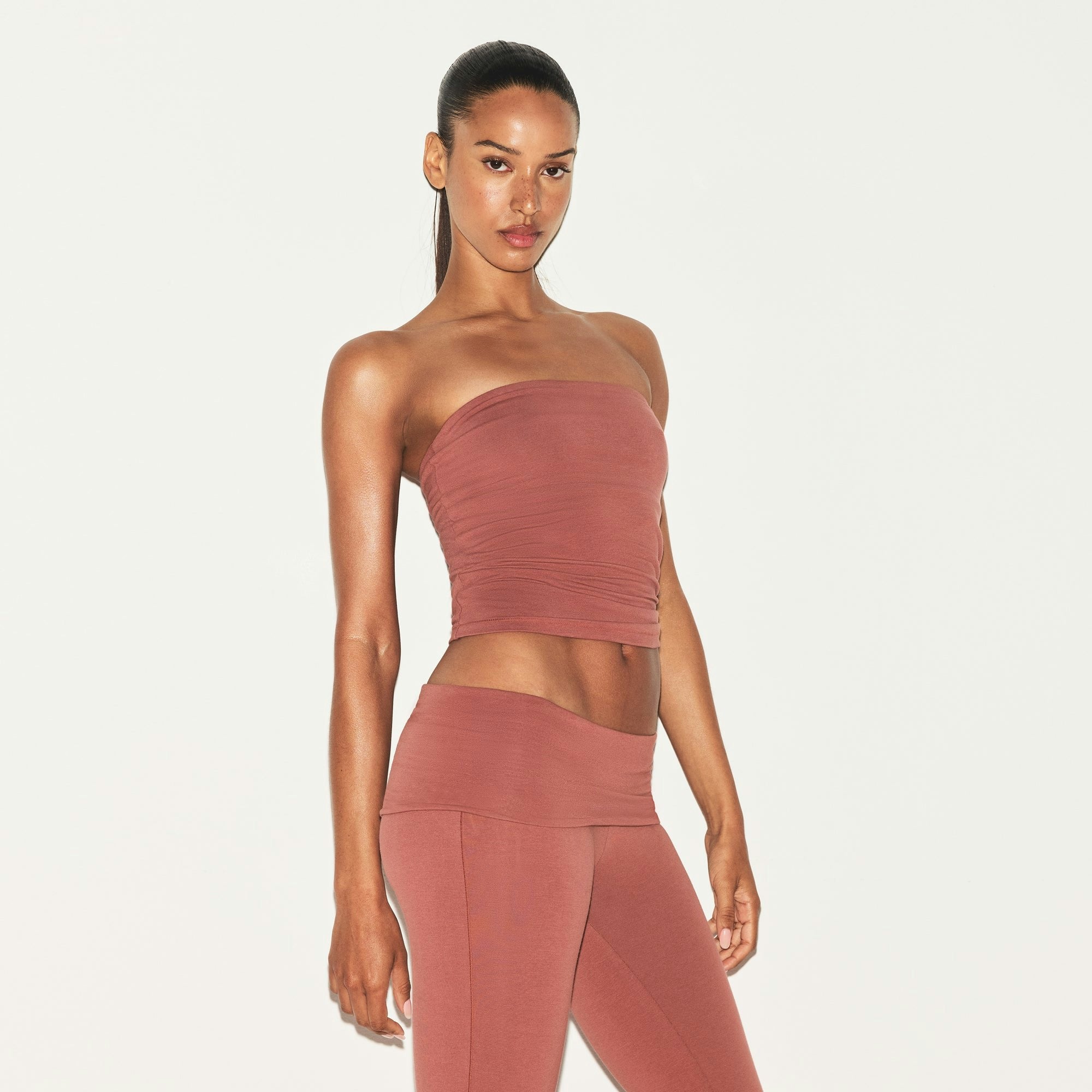 COTTON JERSEY TUBE TOP