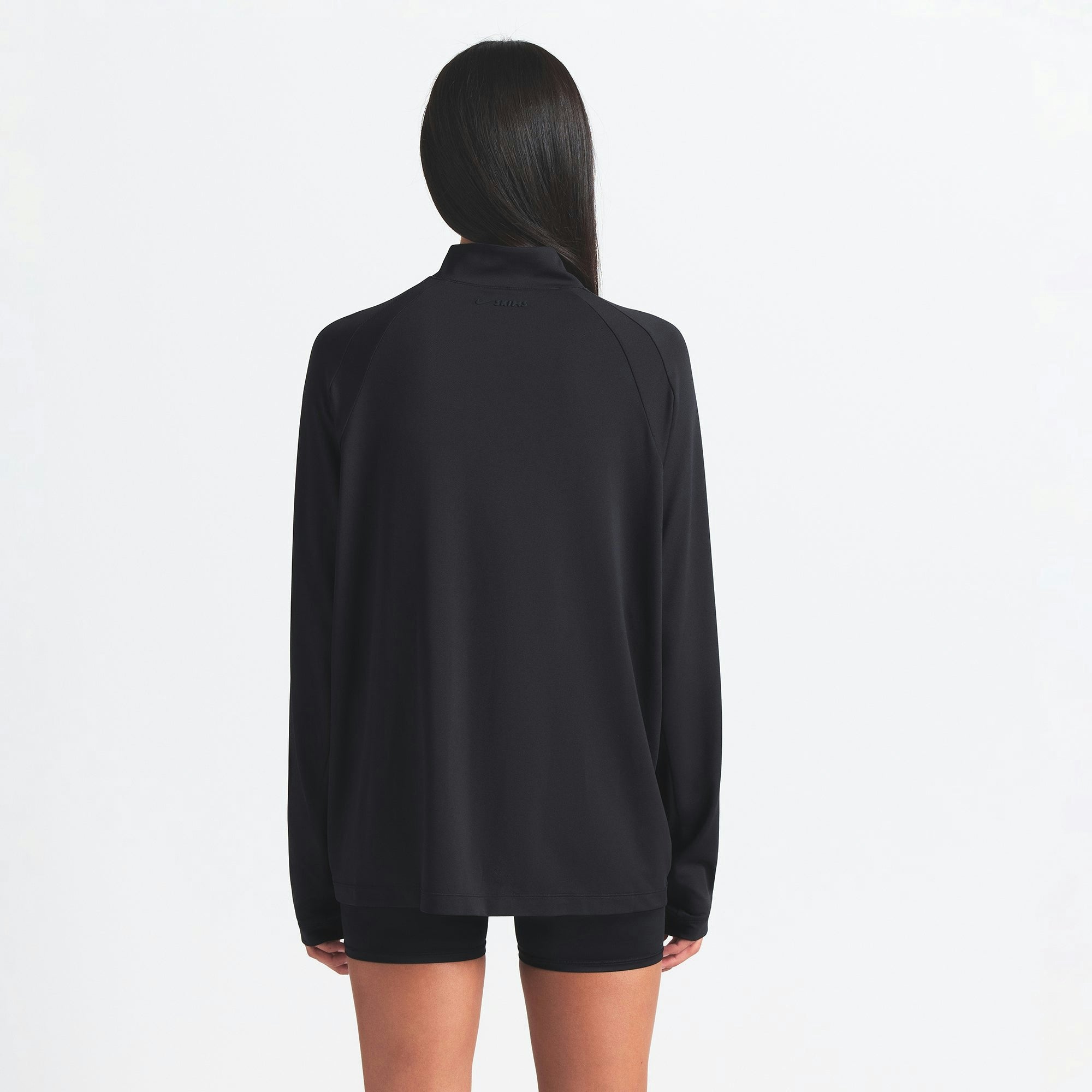 Skims Nikeskims Airy Long Sleeve Half Zip Obsidian