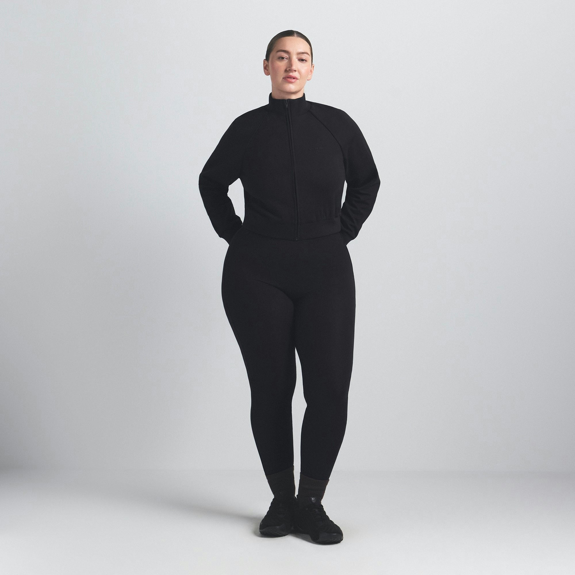 Skims Nikeskims Matte Tricot Track Jacket Obsidian