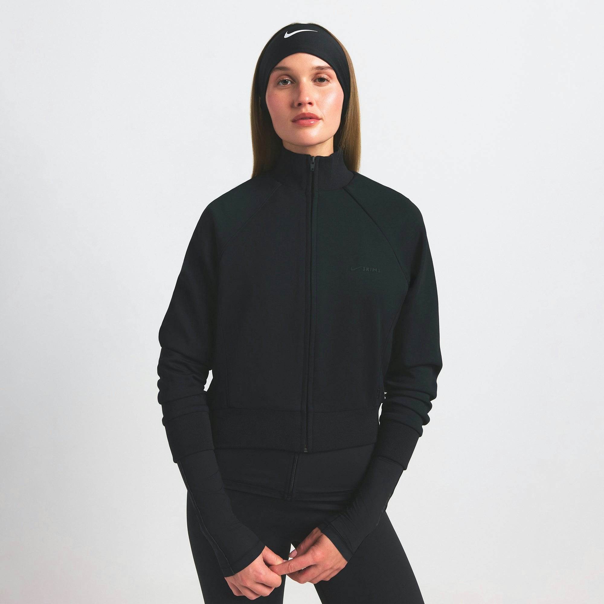 Skims Nikeskims Matte Tricot Track Jacket Obsidian