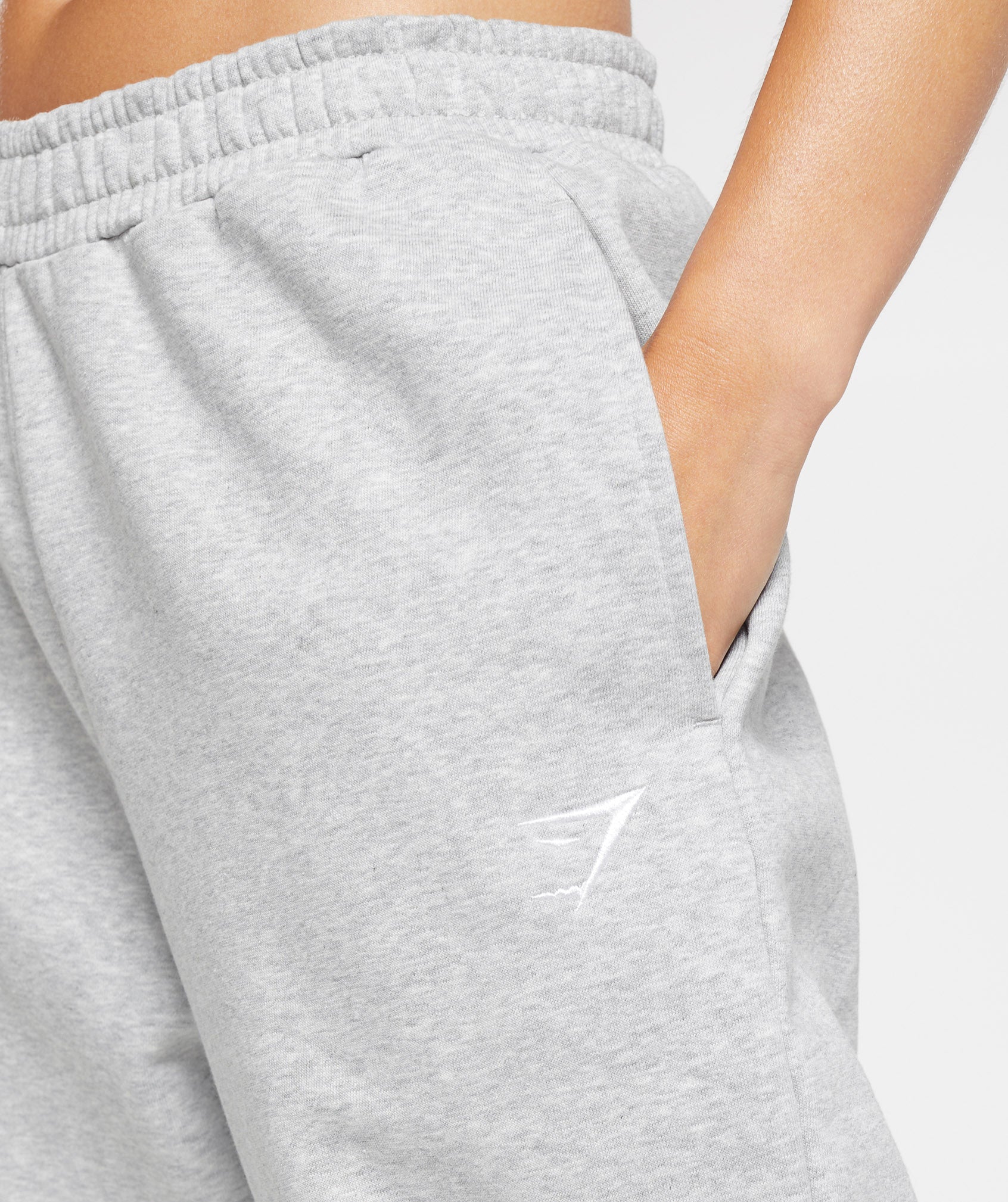 Women's Gymshark Training Fleece Joggers Light Grey Core Marl