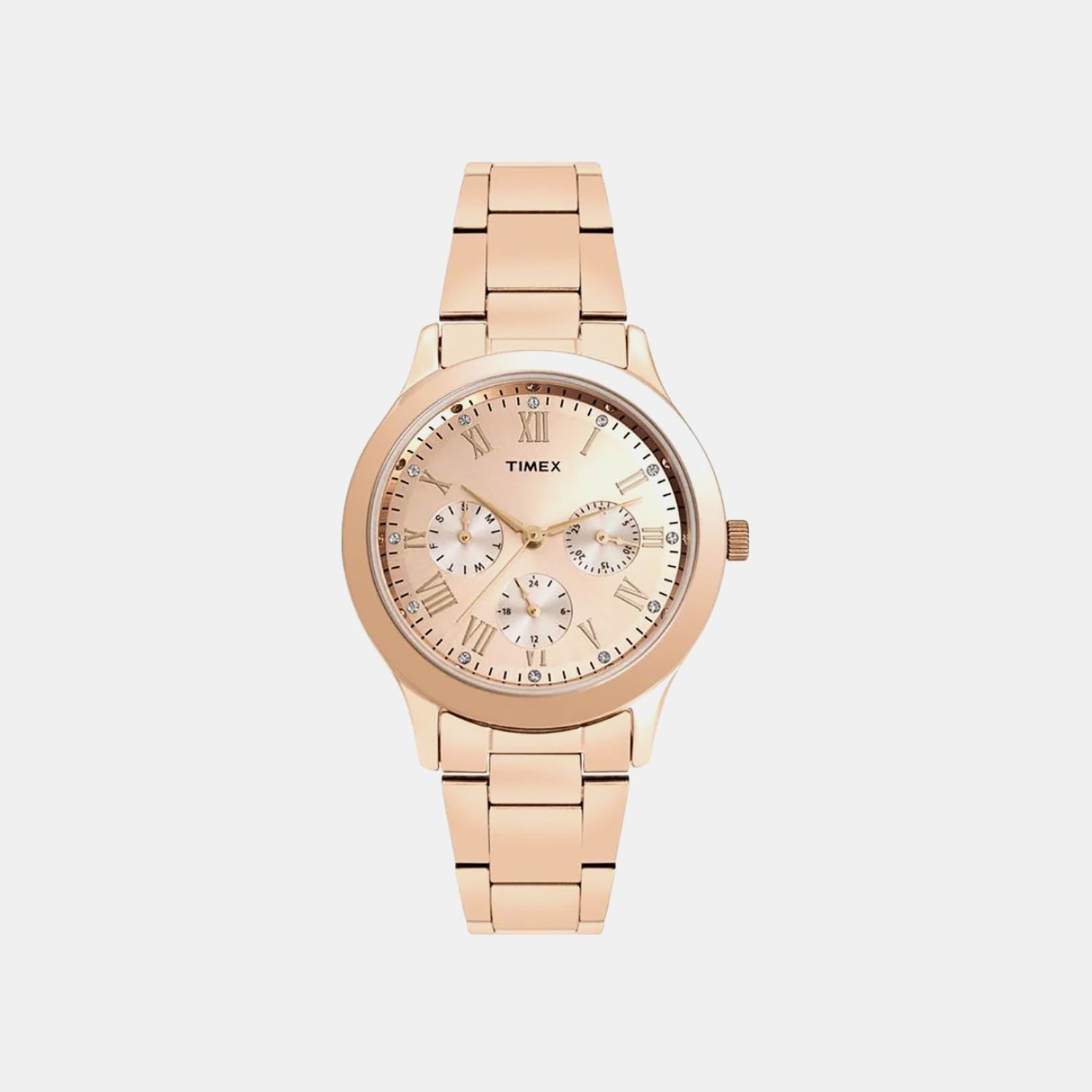 Timex Trendline Women Quartz Dial Chronograph Stainless Steel Watch Tw000Q810