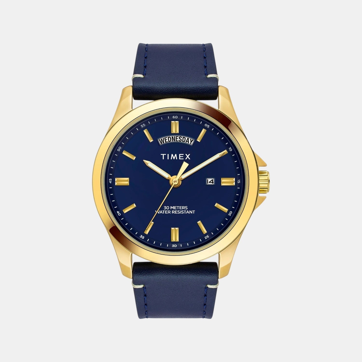 Timex Trendline Men Quartz Dial Analog Leather Watch Tw000X140