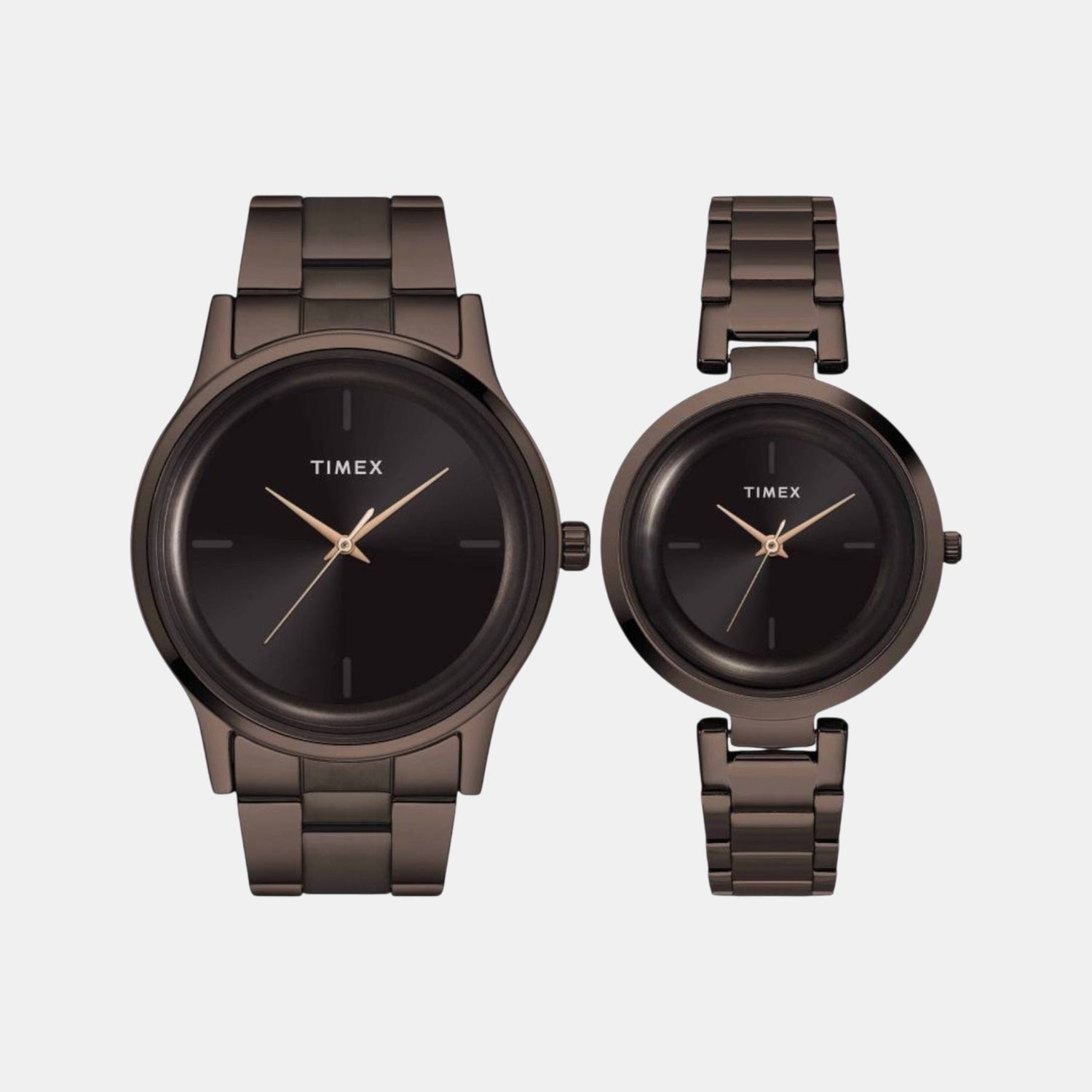 Timex Trendline Couple Quartz Dial Analog Stainless Steel Watch Tw00Pr295