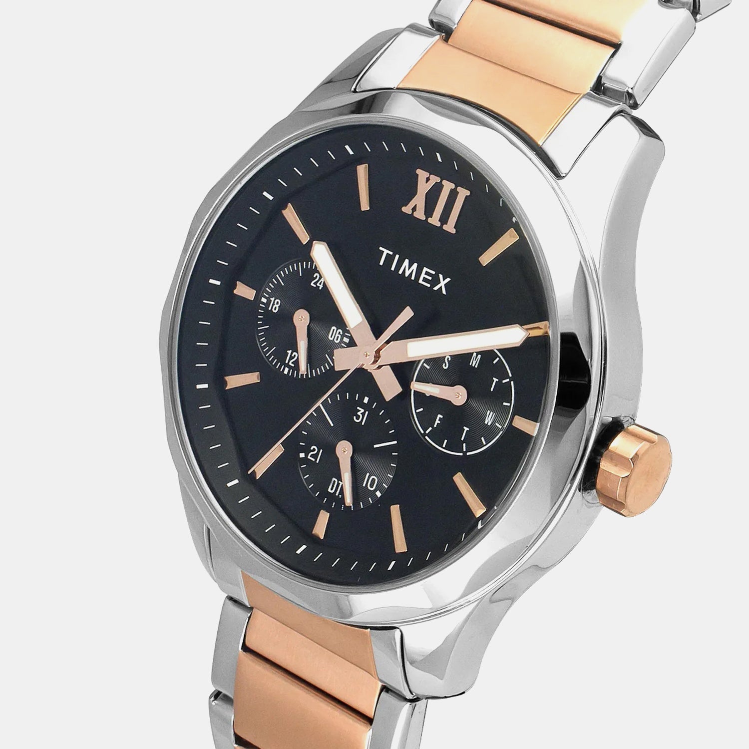 Timex Signio Men Quartz Dial Multi-Function Stainless Steel Watch Tw0Tg7617