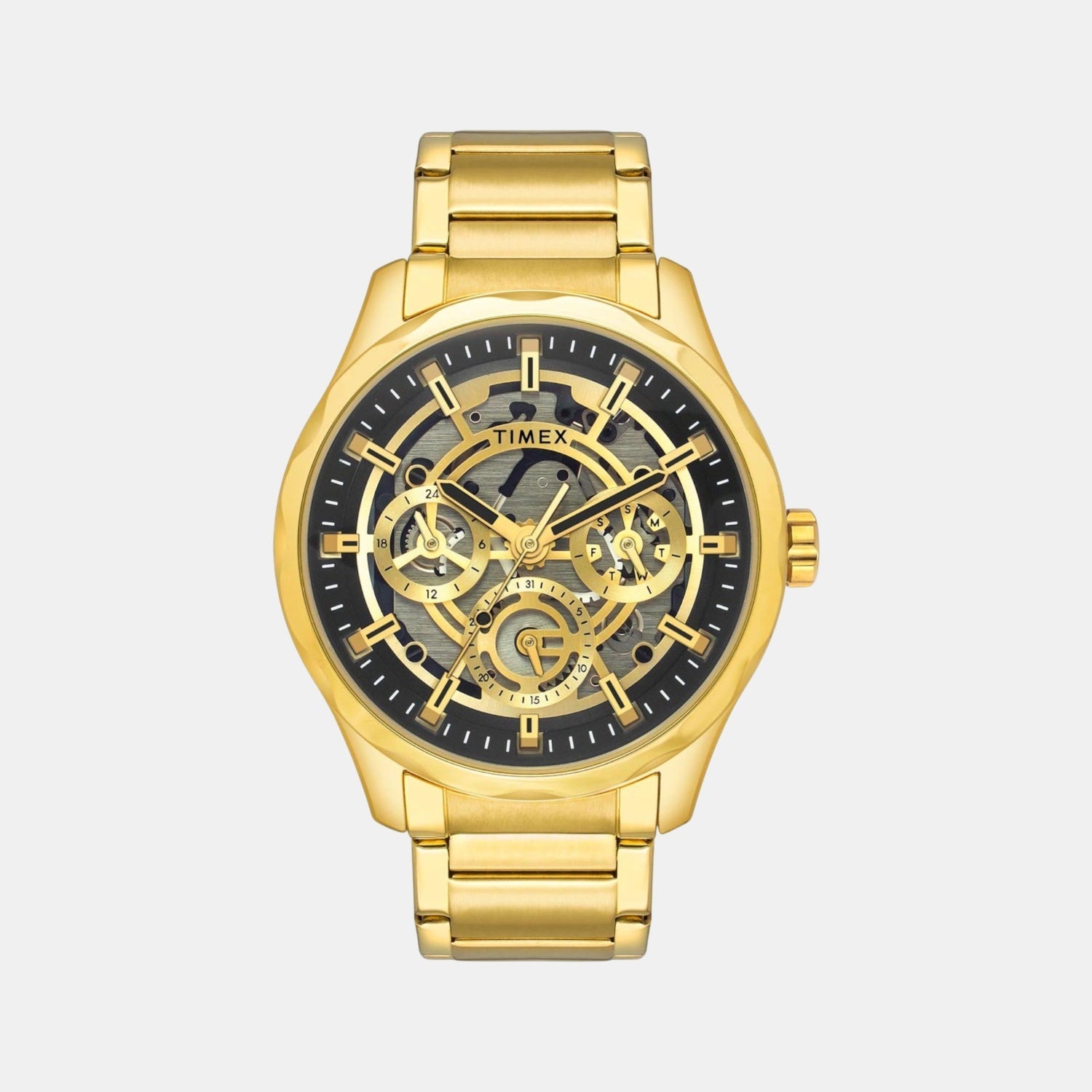 Timex Signio Men Quartz Dial Multi-Function Stainless Steel Watch Tw0Tg7628