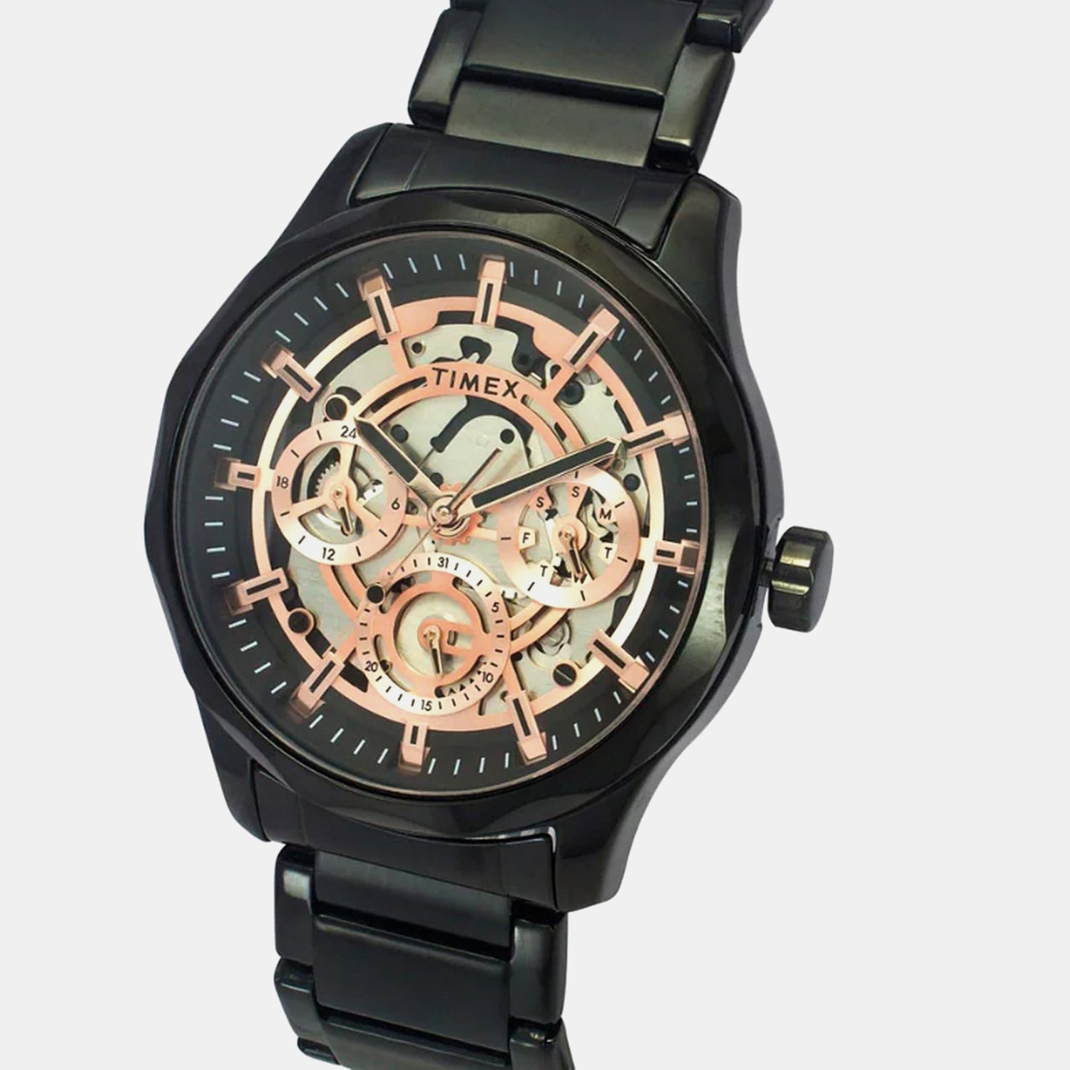 Timex Signio Men Quartz Dial Multi-Function Stainless Steel Watch Tw0Tg7630