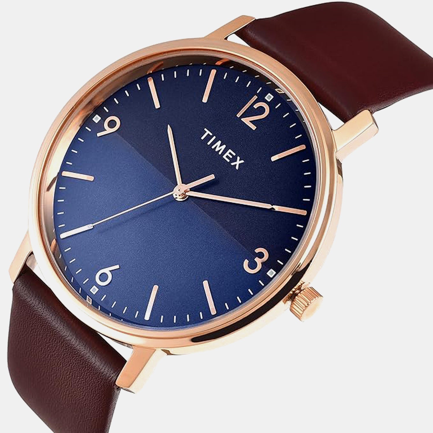 Timex Trendline Men Quartz Dial Analog Leather Watch Tw0Tg8030