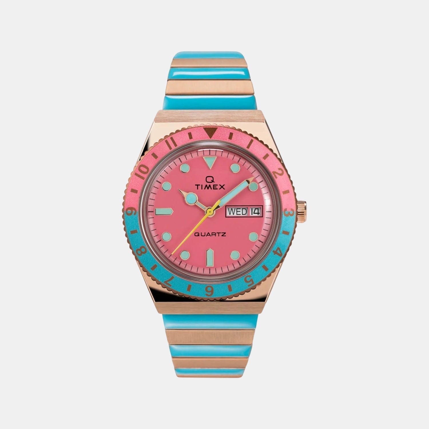 Timex Women Quartz Pink Dial Analog Stainless Steel Watch Tw2U81500Uj