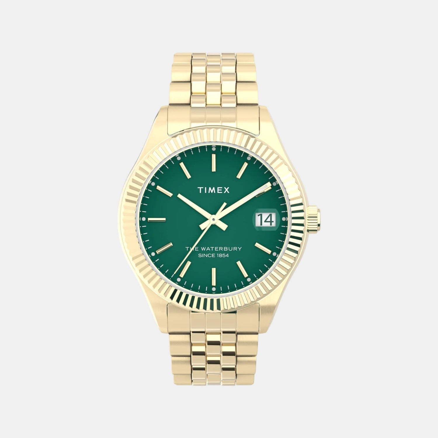 Timex Women Quartz Green Dial Analog Stainless Steel Watch Tw2V31700Uj