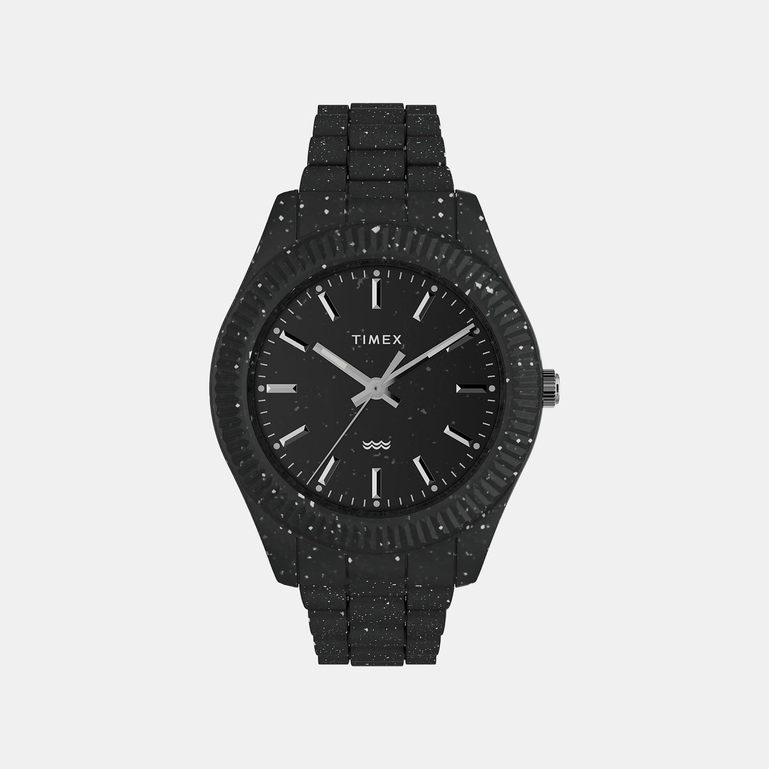 Timex Men Quartz Black Dial Analog Plastic Watch Tw2V77000X6
