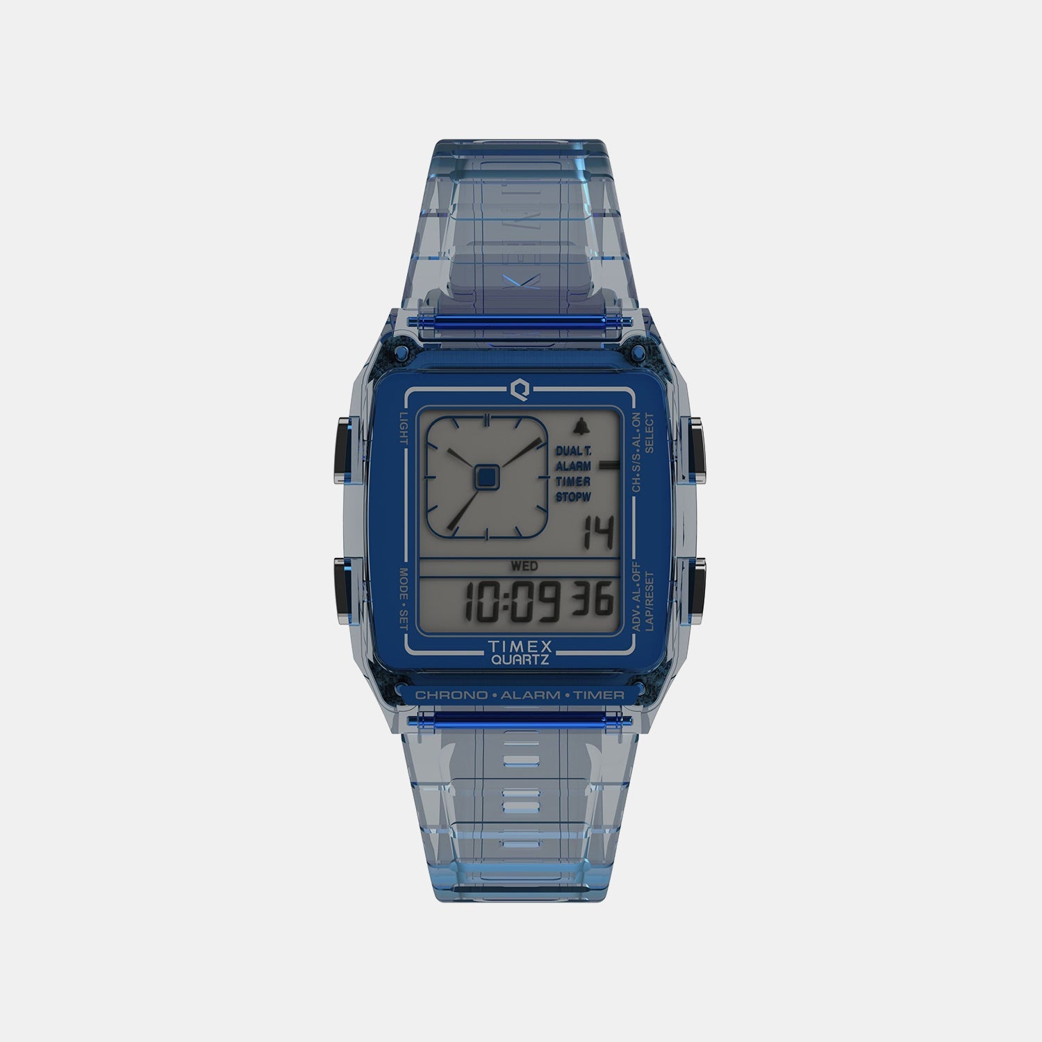 Timex Unisex Quartz Grey Dial Digital Resin Watch Tw2W45100Uj
