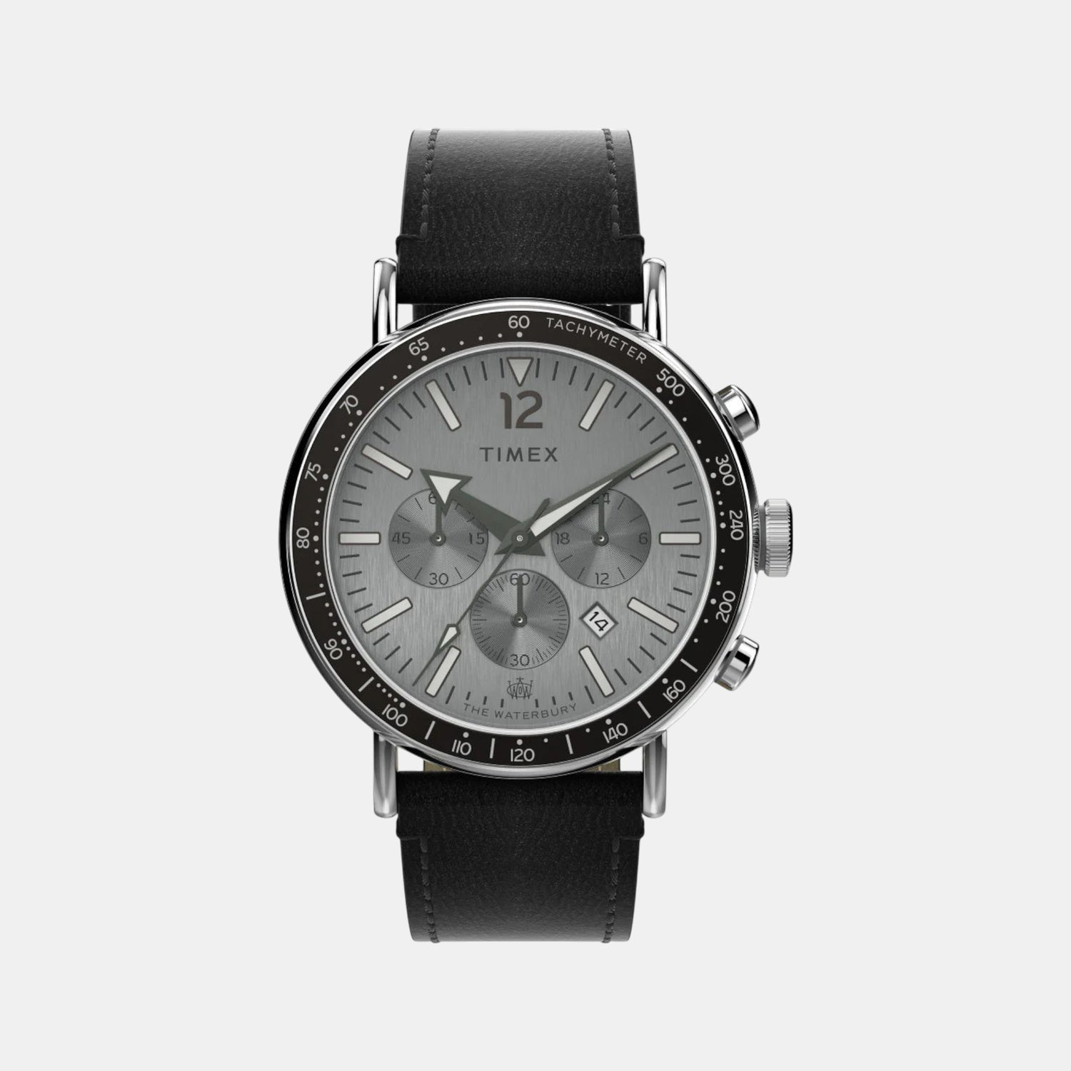 Timex Men Quartz Silver Dial Analog Leather Watch Tw2W47400Uj