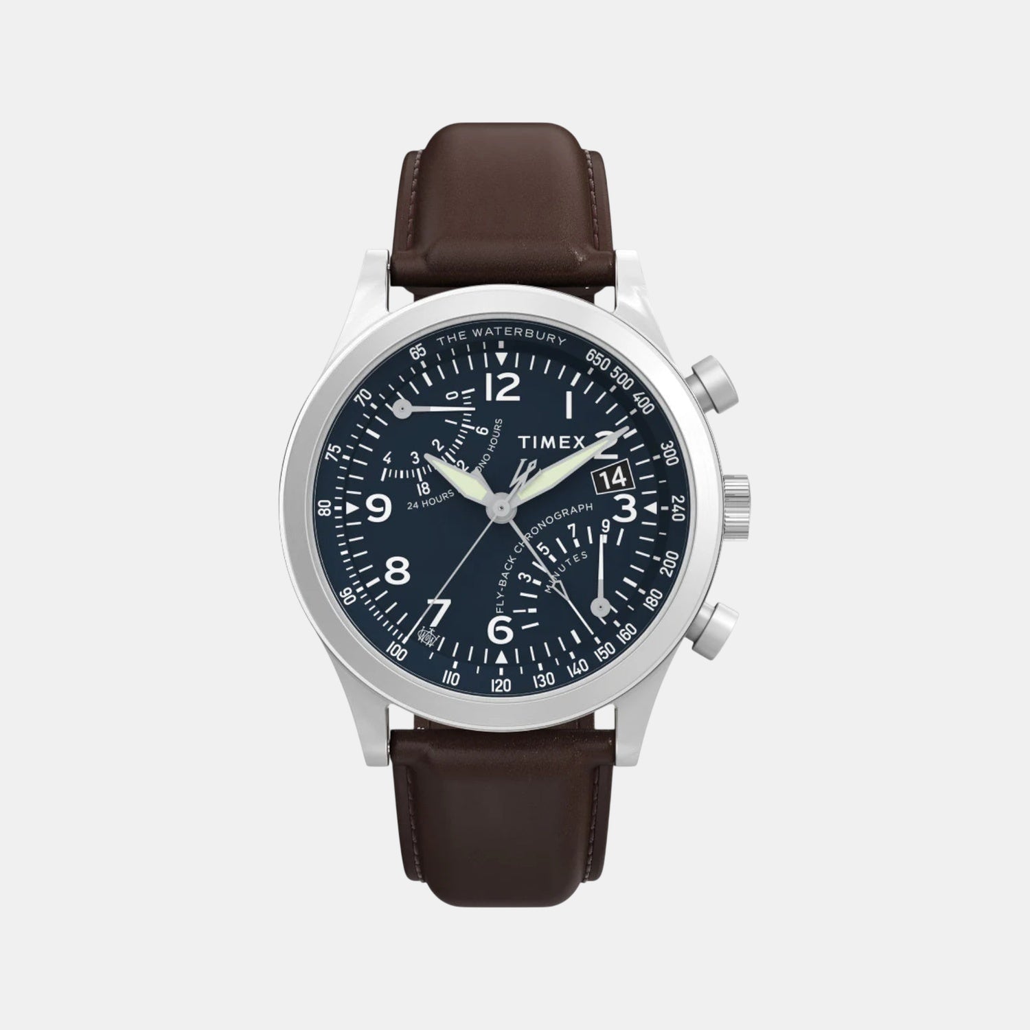 Timex Men Quartz Blue Dial Analog Leather Watch Tw2W47900Uj
