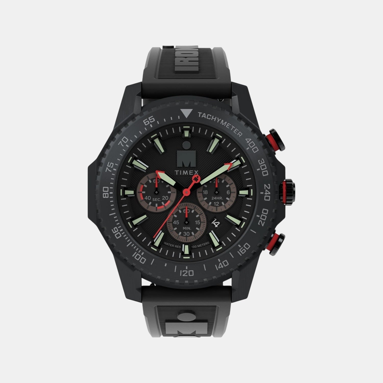 Timex Men Quartz Black Dial Analog Silicone Watch Tw2W55400Uj