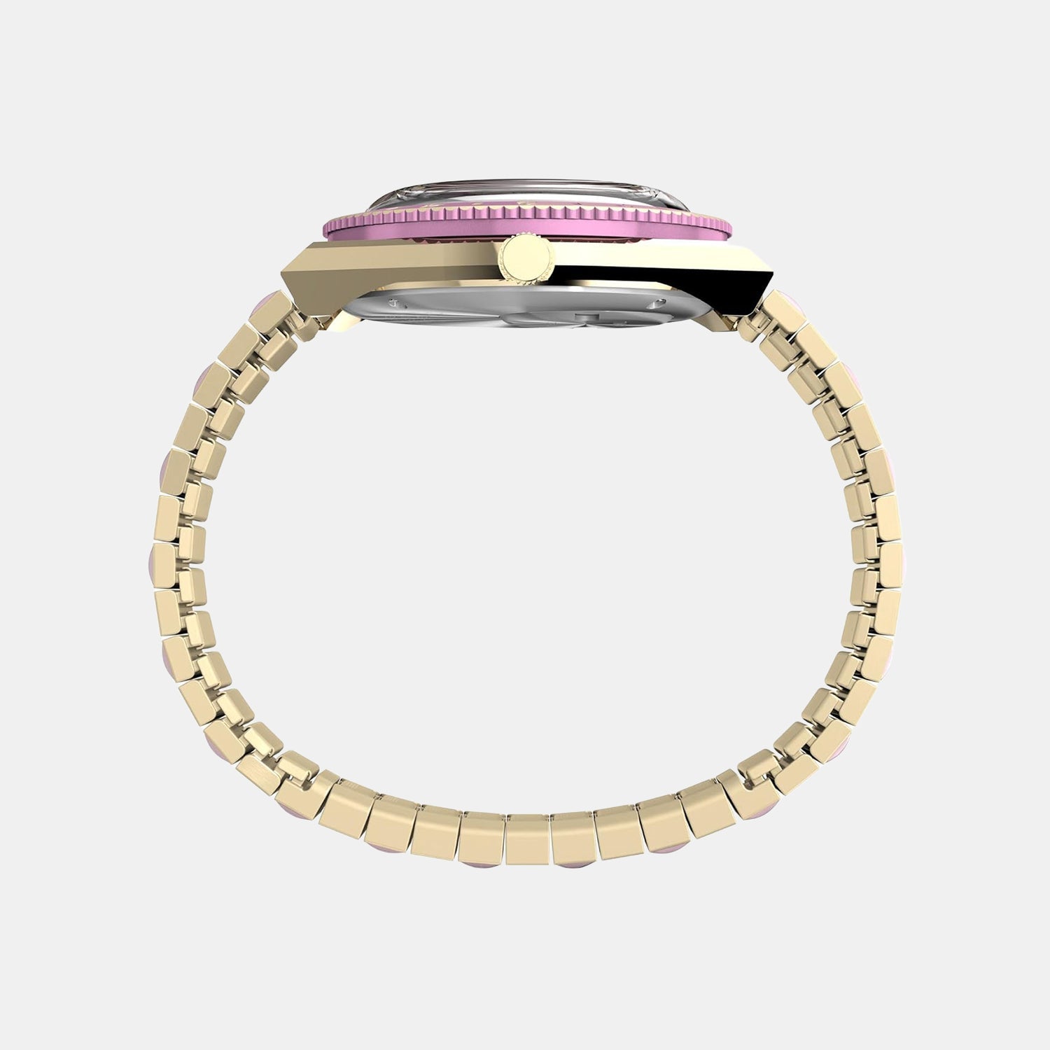 Timex Women Quartz Pink Dial Analog Stainless Steel Watch Tw2W87600Uj