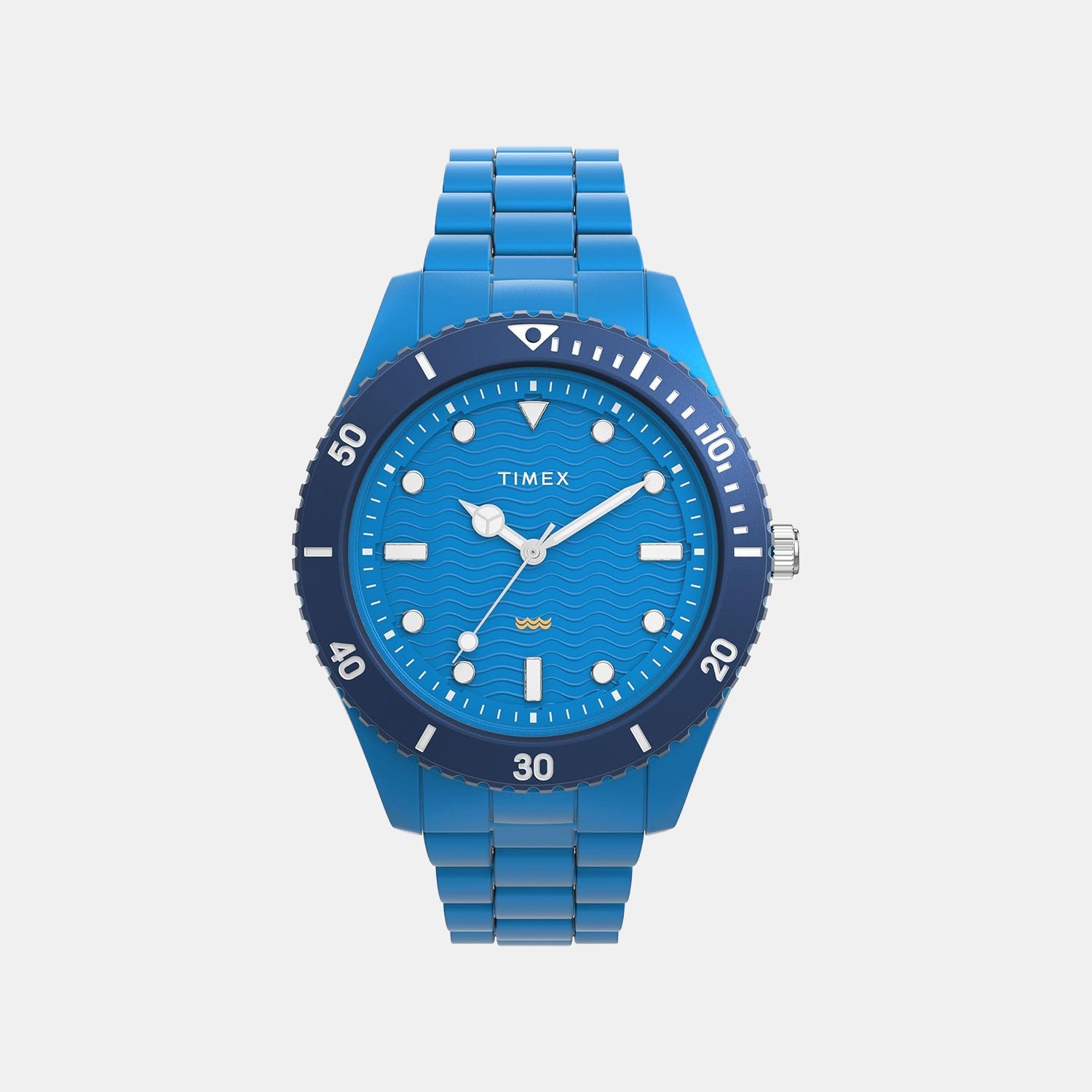 Timex Men Quartz Blue Dial Analog Plastic Watch Tw2Y04300Uj