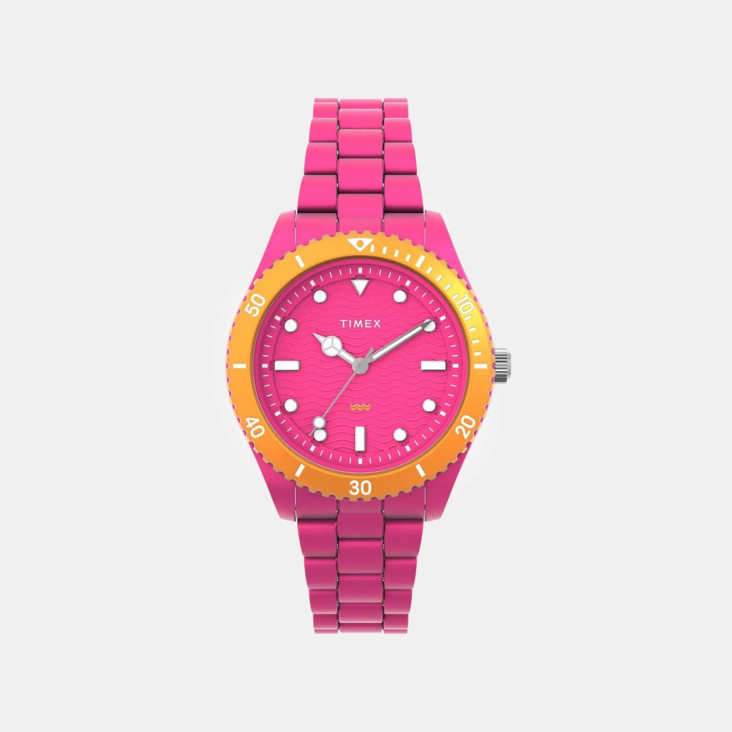 Timex Women Quartz Pink Dial Analog Plastic Watch Tw2Y04600Uj